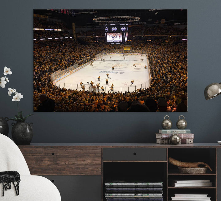 Nashville Predators Wall Art Canvas Print.