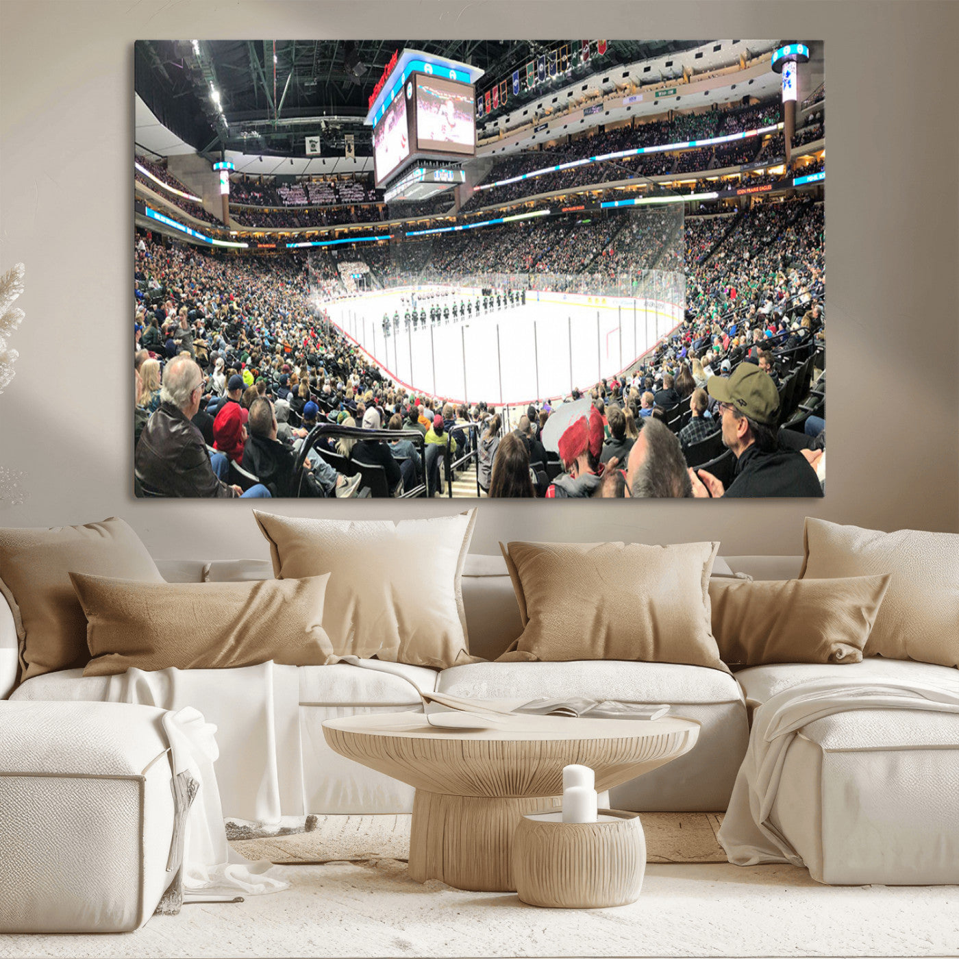 MGV-CV-36X24 - Xcel Energy Center St Paul Minnesota Wild Ice Hockey Stadium Canvas, Minnesota Wild Ice Hockey