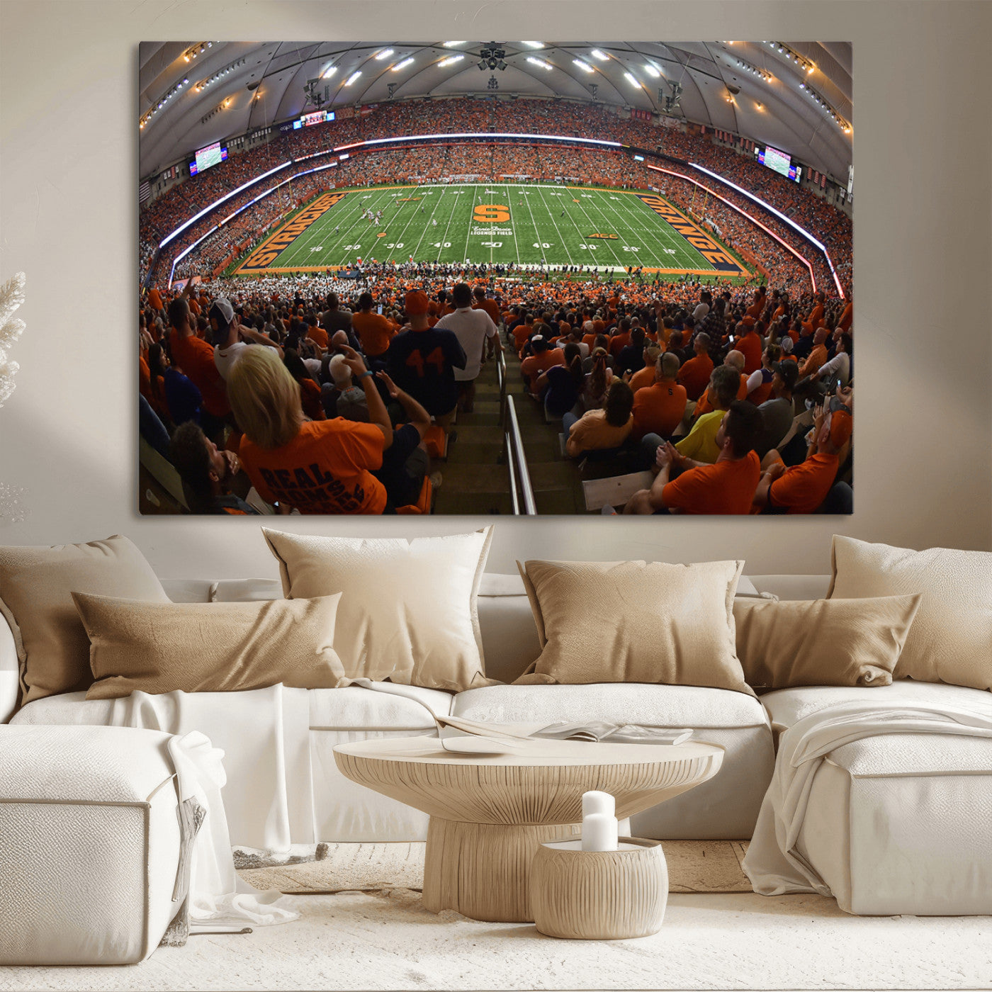 MGV-CV-36X24 - Syracuse University Orange Football Canvas Print, Football Team Print - Syracuse JMA Wireless Dome