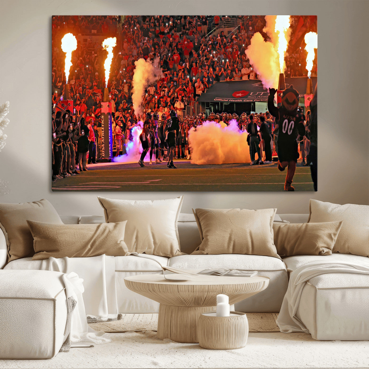 MGV-CV-36X24 - The University of Texas at San Antonio Roadrunners Football Team Print - San Antonio Alamodome Wall