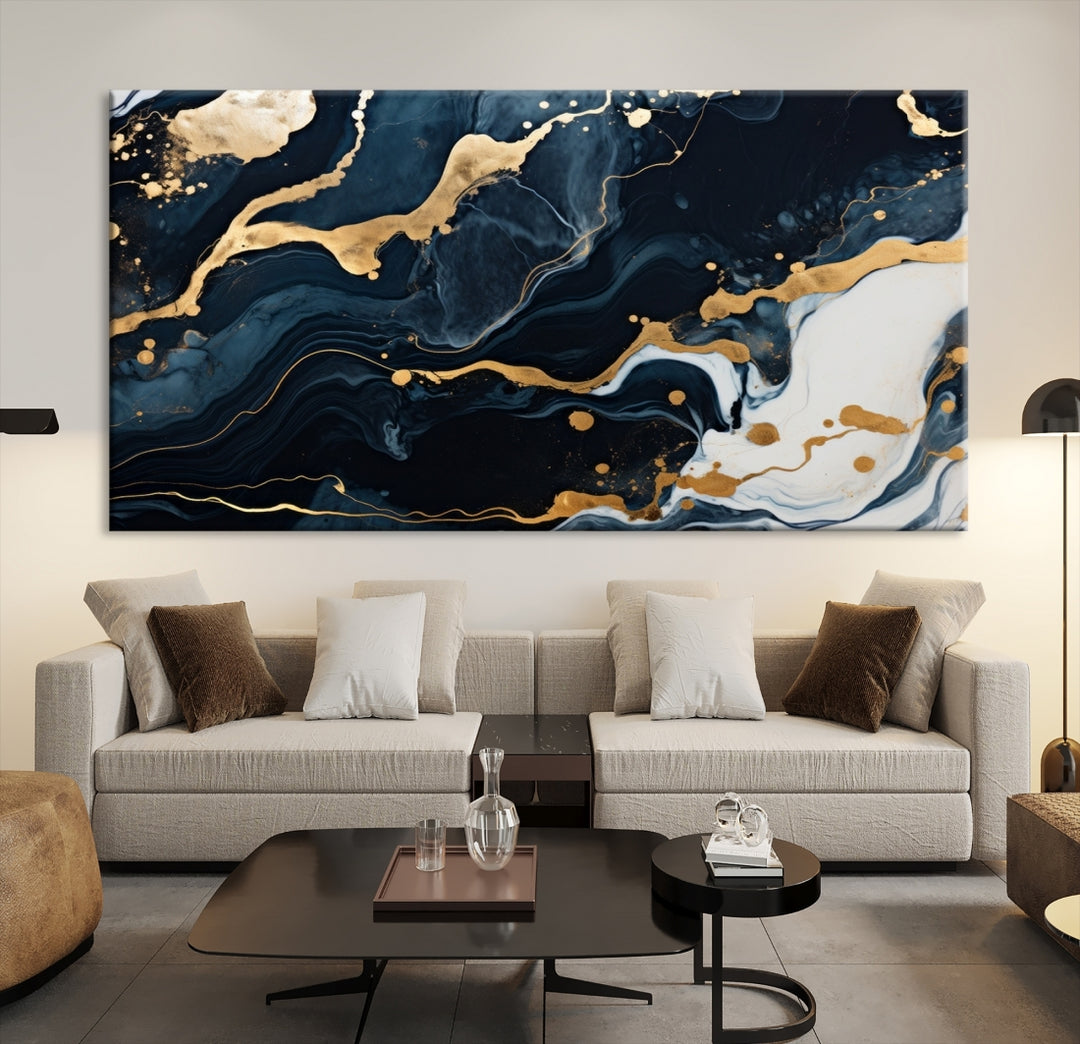 Marble Style Abstract Wall Art Print