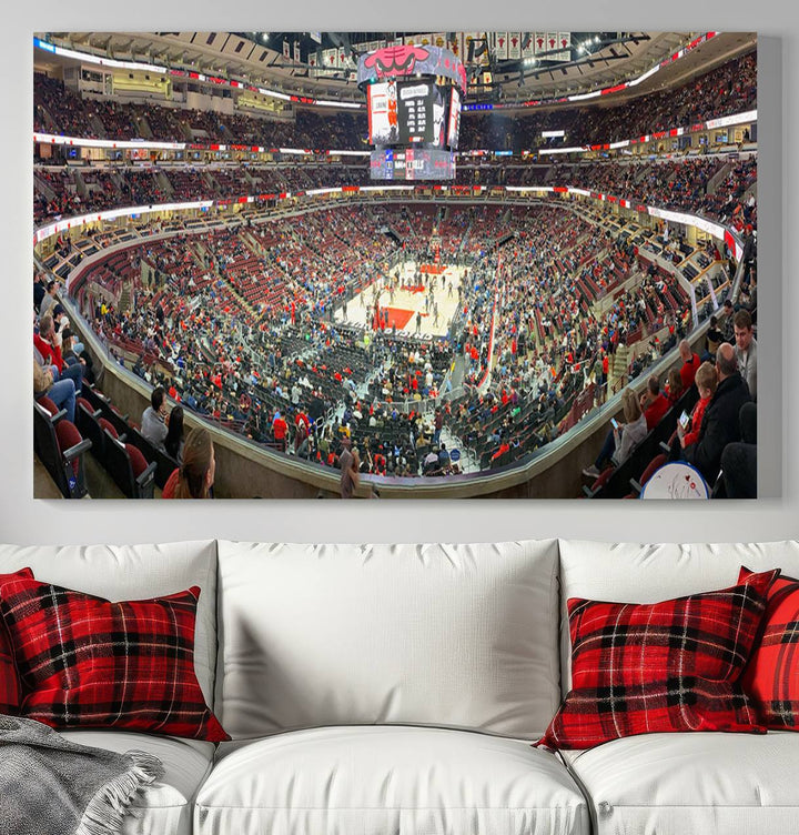 United Center Chicago Bulls Stadium Wall Art Canvas Print