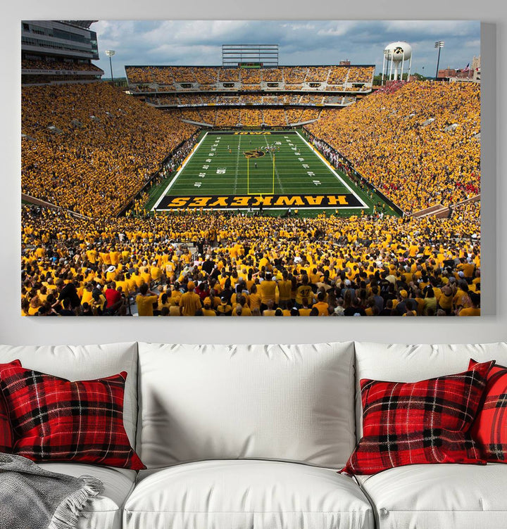 Kinnick Stadium - Iowa Hawkeyes Football Team Print - Iowa City Kinnick Stadium Wall Art Canvas Print