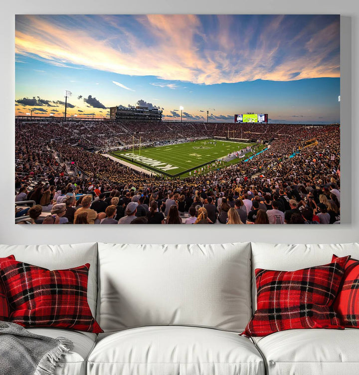 UCF Knights Football Team Print - Orlando FBC Mortgage Stadium Wall Art Canvas Print