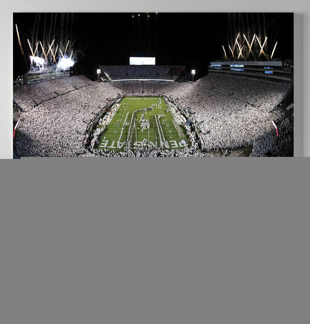 Penn State Nittany Lions Football Team Print - University Park Beaver Stadium Wall Art Canvas Print