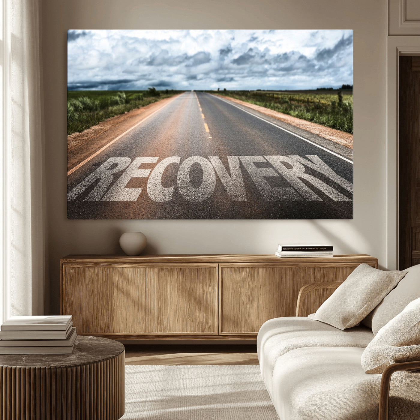 MGV-CV-36X24 - Recovery Road Wall Art Canvas Print