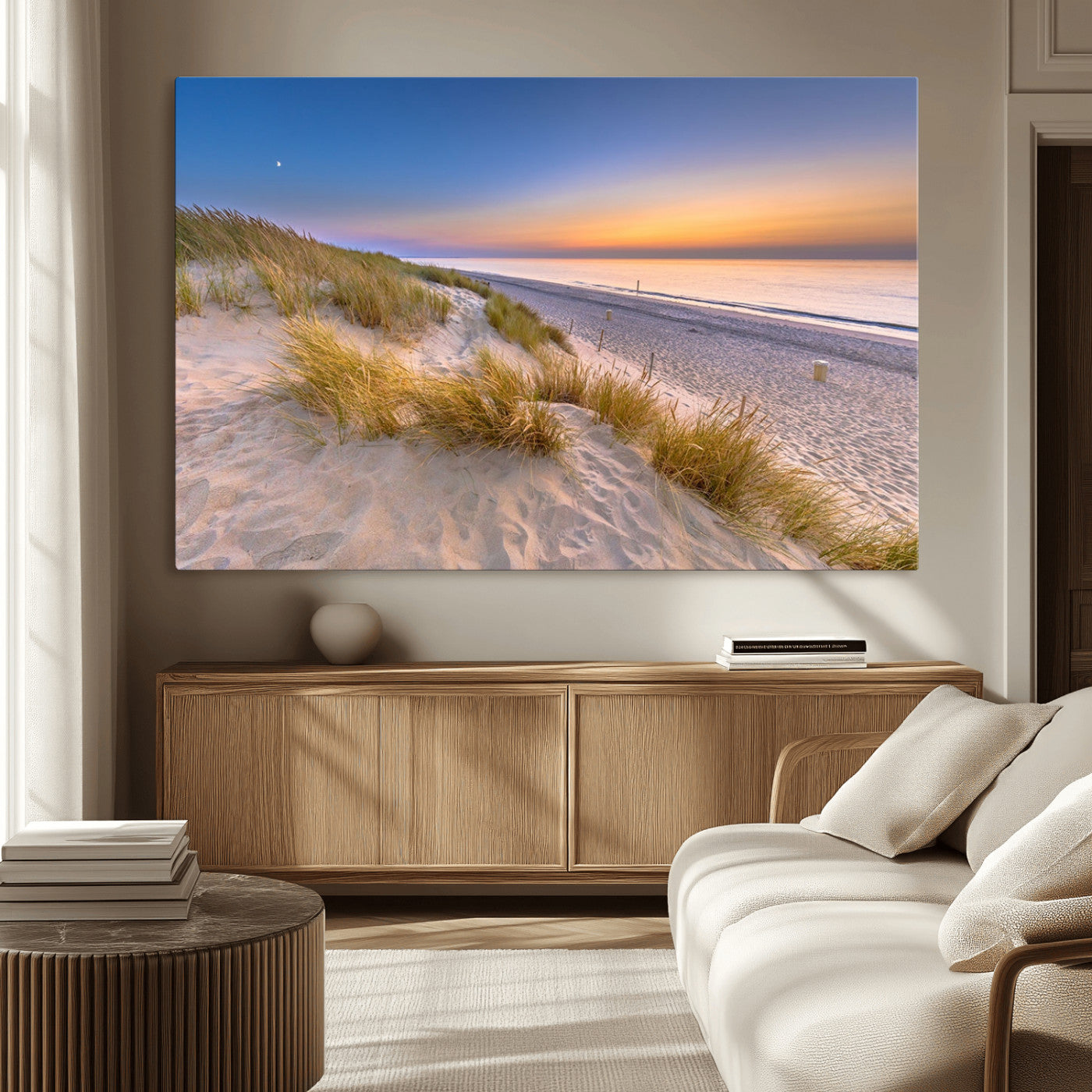 -Sunrise On The Beach Wall Art Canvas Print