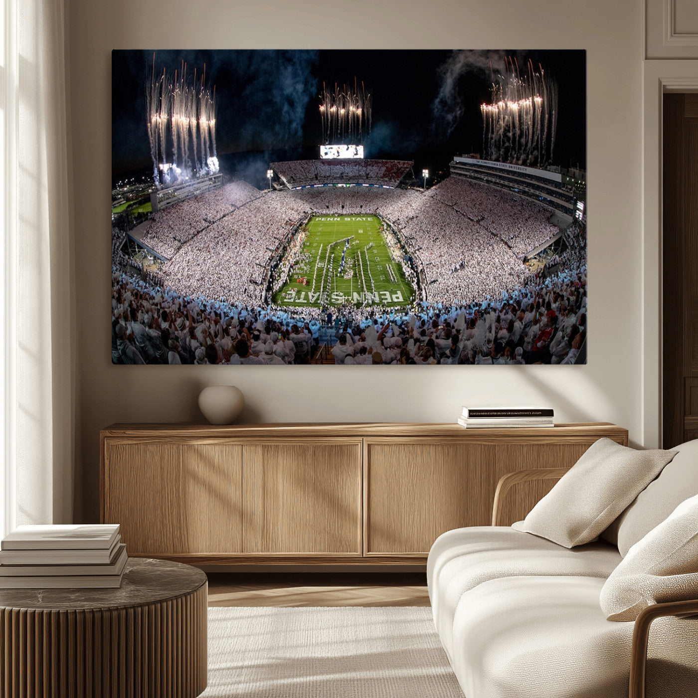 MGV-CV-36X24 - Penn Stadium Football Wall Art Canvas Print, Pennsylvania University Football Stadium