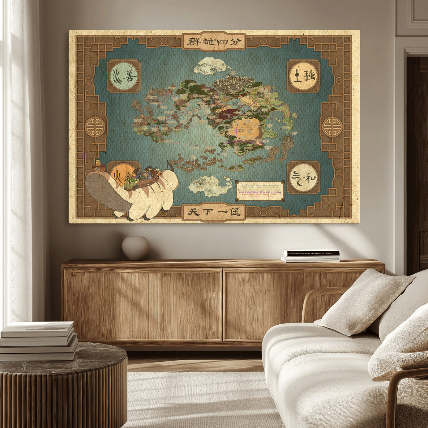 MGV-CV-36X24 - Push Pin World Map Canvas Print – Framed Wall Art for Couples to Track Their Travels – Anniversary