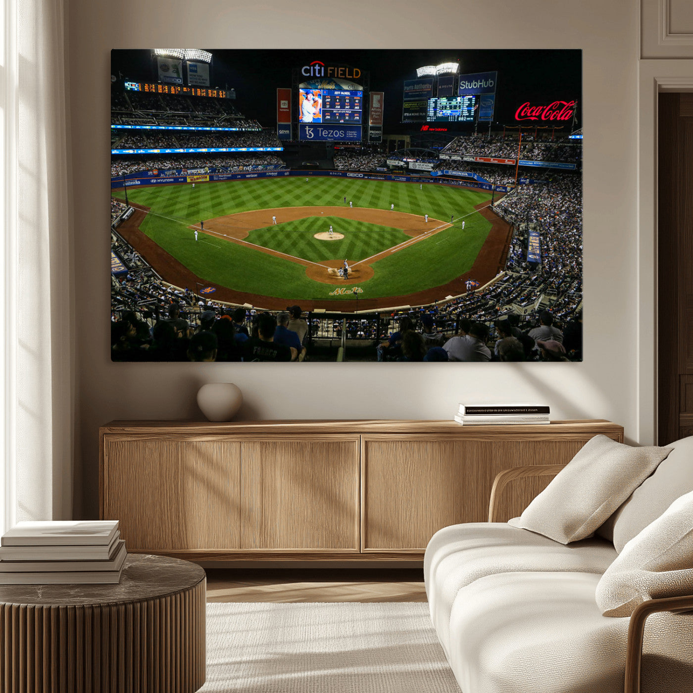 MGV-CV-36X24 - Oakland Athletics Baseball Team Print - RingCentral Coliseum Stadium Wall Art Canvas Print