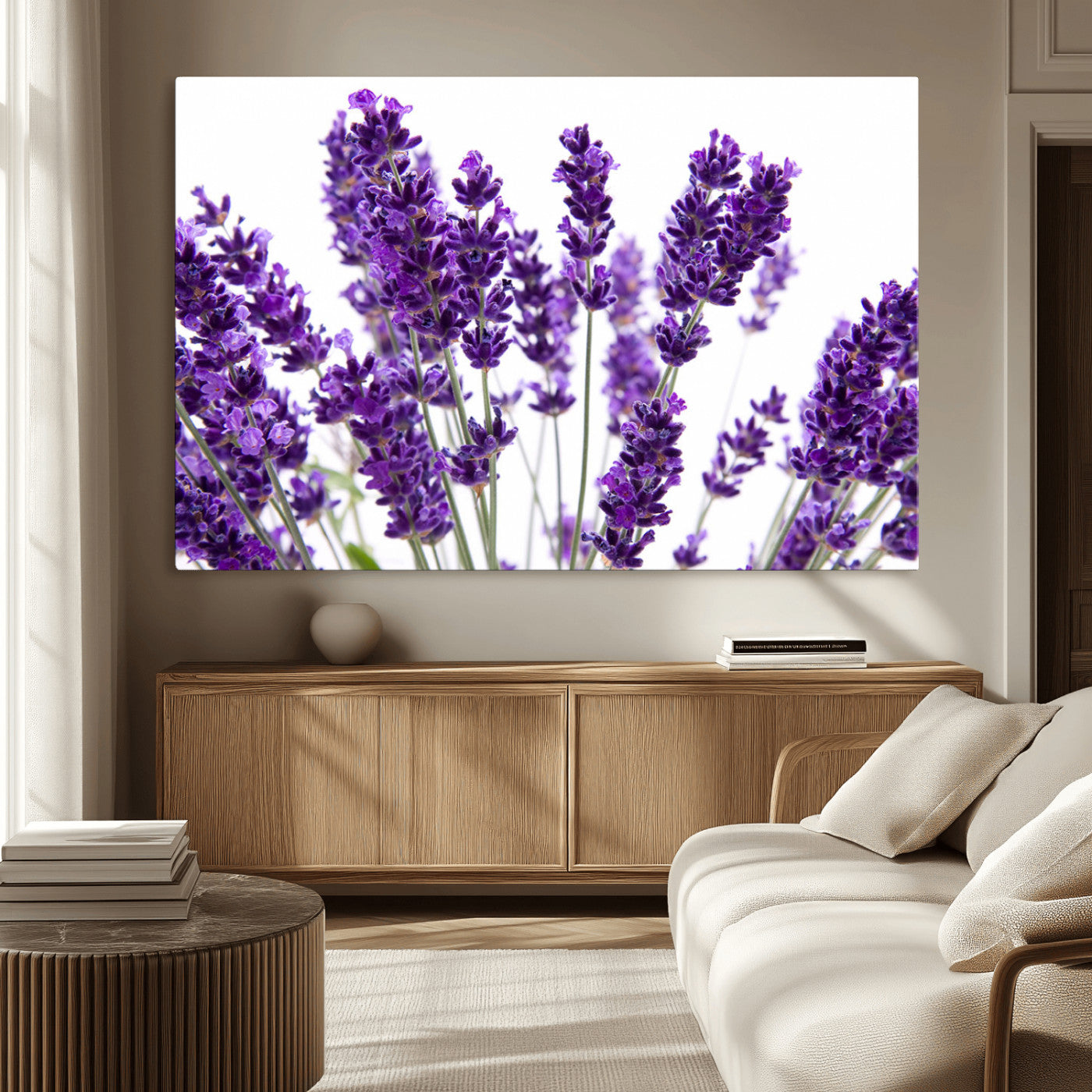 MGV-CV-36X24 - Lavender Flower Wall Art Canvas Print