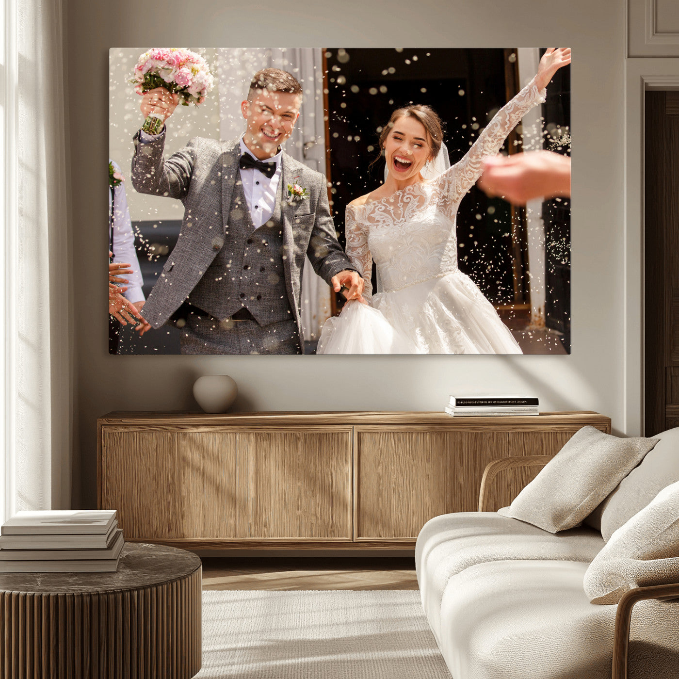 Framed Create Your Canvas Print - Personalized Wall Art for Home Decor Wall Art Print, Create Your Own Photo Canvas Print