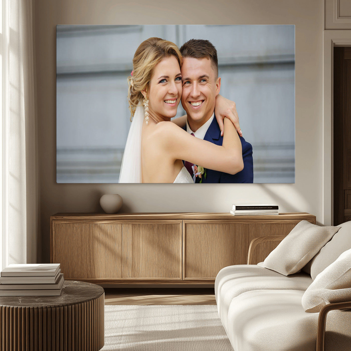 MGV-CV-36X24 - Create Your Own Photo Framed Canvas Print - Custom Personalized Wall Art Print for Gift