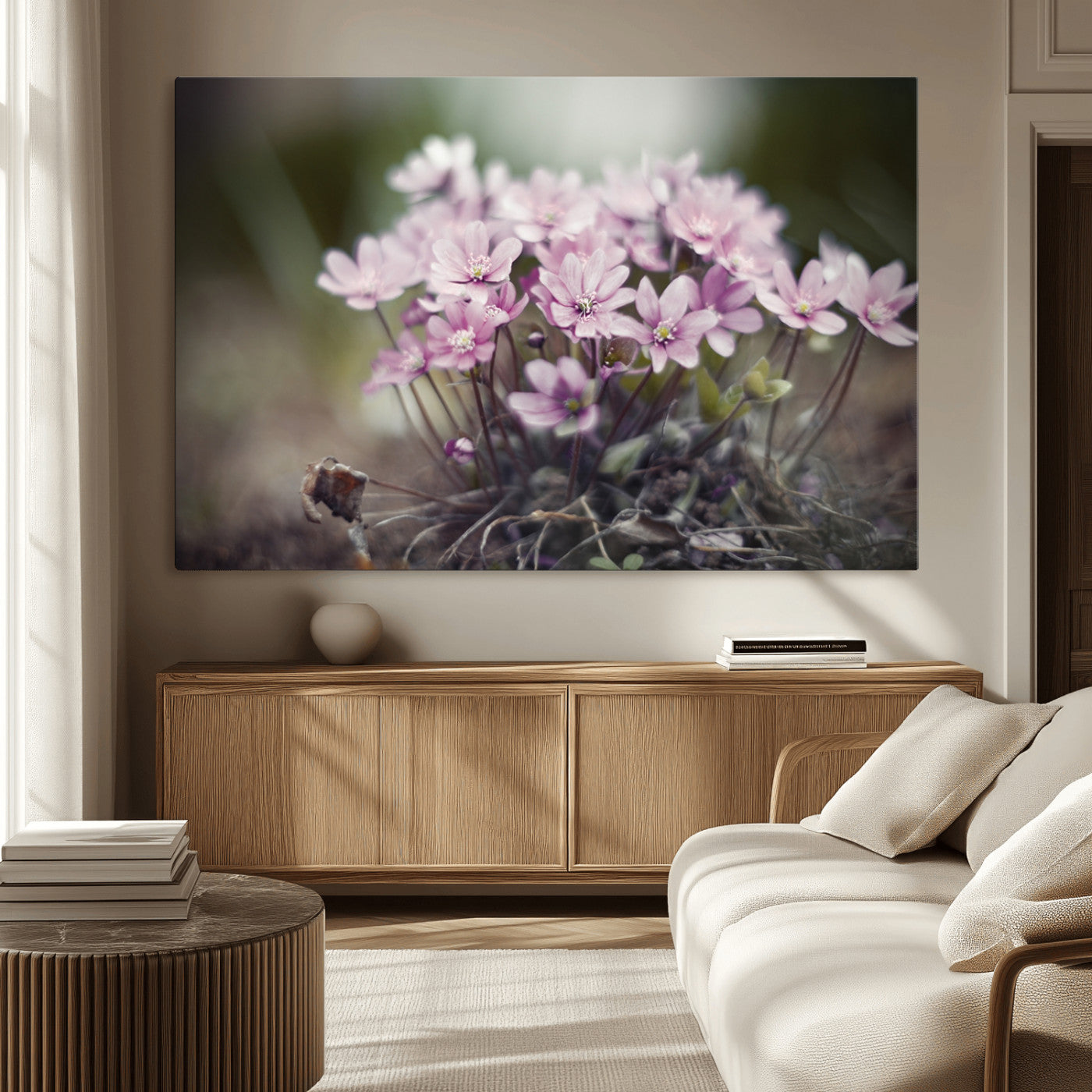 MGV-CV-36X24 - Pink Wild Flower Canvas Print
