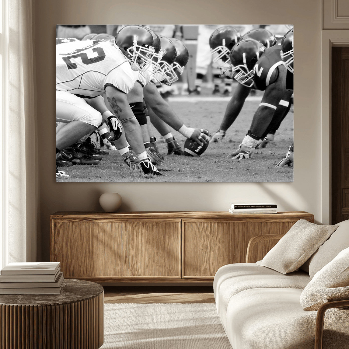 MGV-CV-36X24 - American Football Player Wall Art Canvas Print
