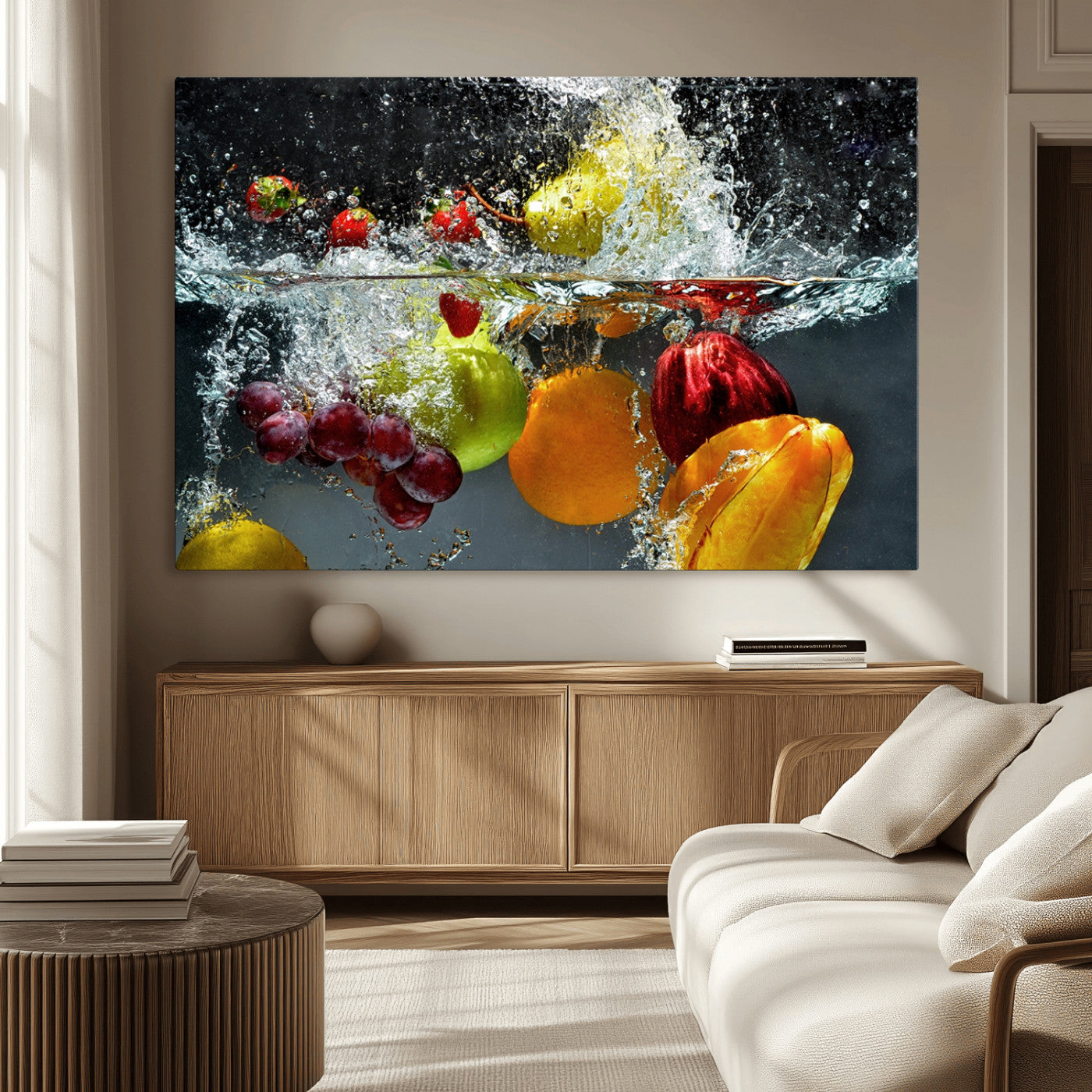 MGV-CV-36X24 - Kithen Vegetables World Wall Art Canvas Print