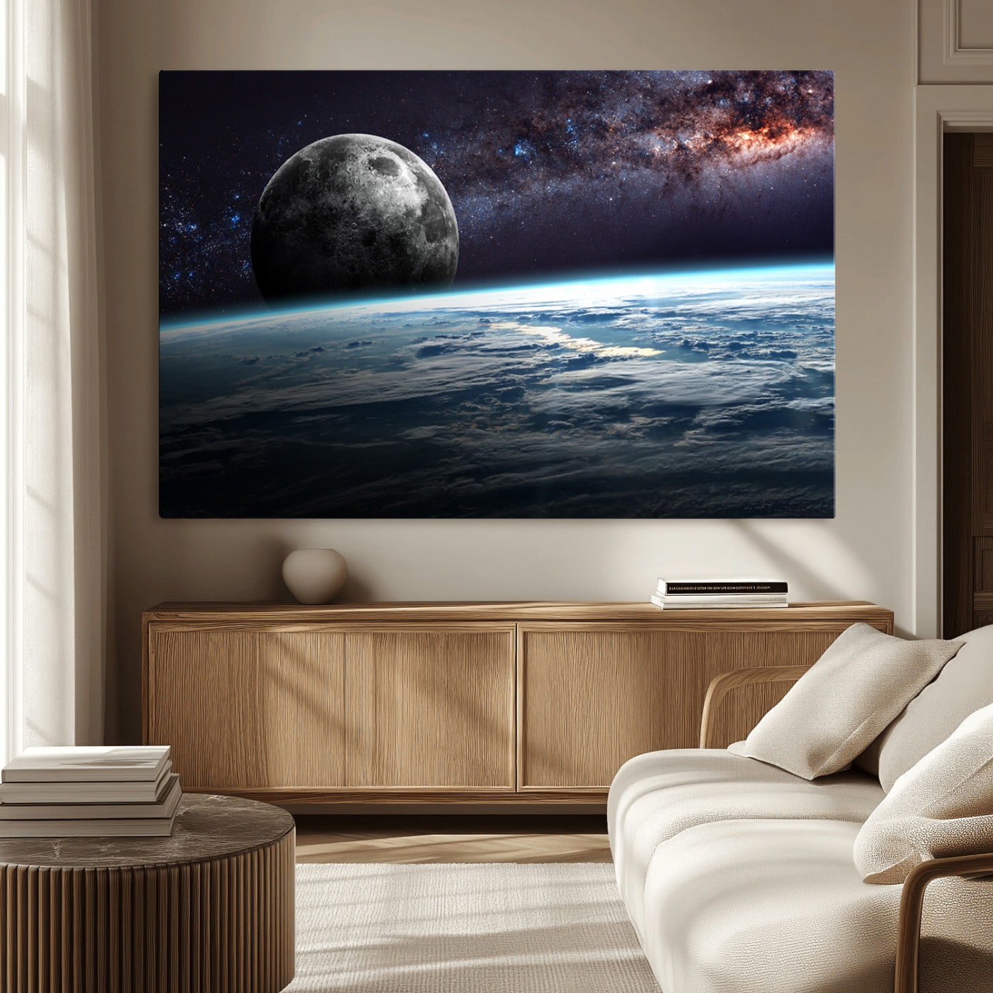 MGV-CV-36X24 - Space and Planet Canvas Print