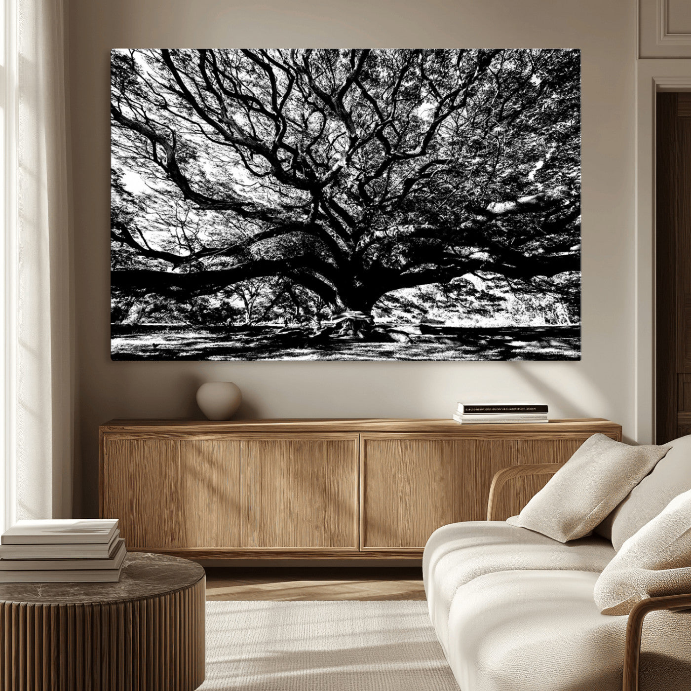 MGV-CV-36X24 - Mighty Angel Oak Wall Art | Angel Oak Tree Art Print