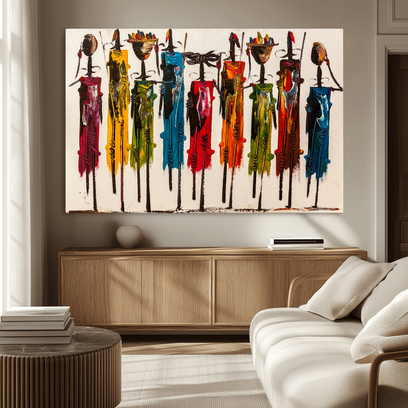 MGV-CV-36X24 - Abstract African Women Wall Art Canvas Print