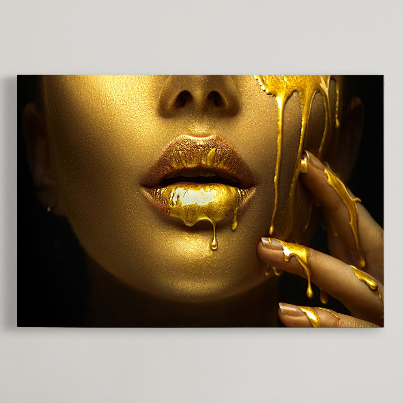 24252-MGV-CV-36X24-Gold and Women Wall Art Canvas Print