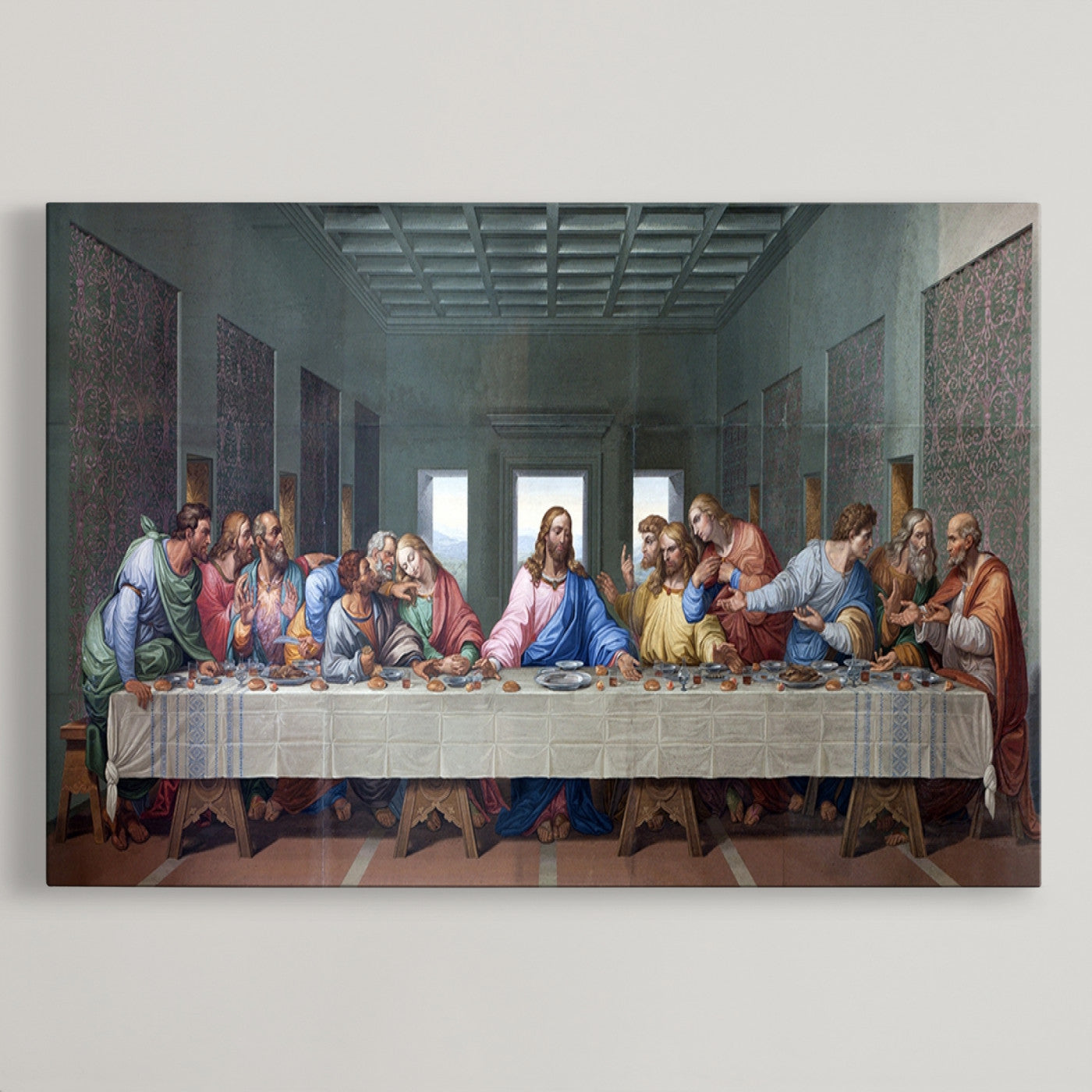 30401-MGV-CV-36X24-The Last Supper Multi Panel Canvas Wall Art