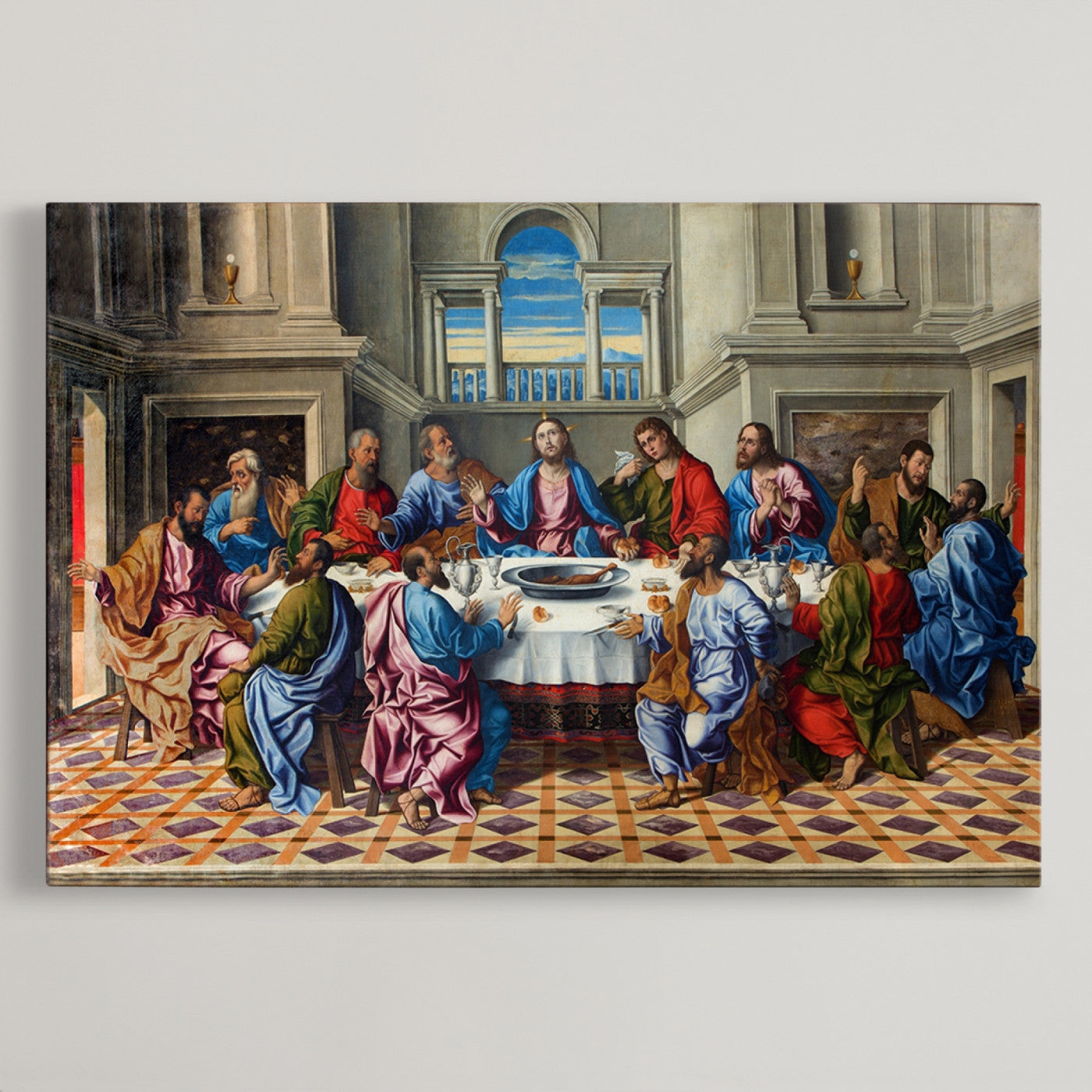 18691-MGV-CV-36X24-The Last Supper Multi Panel Canvas Wall Art