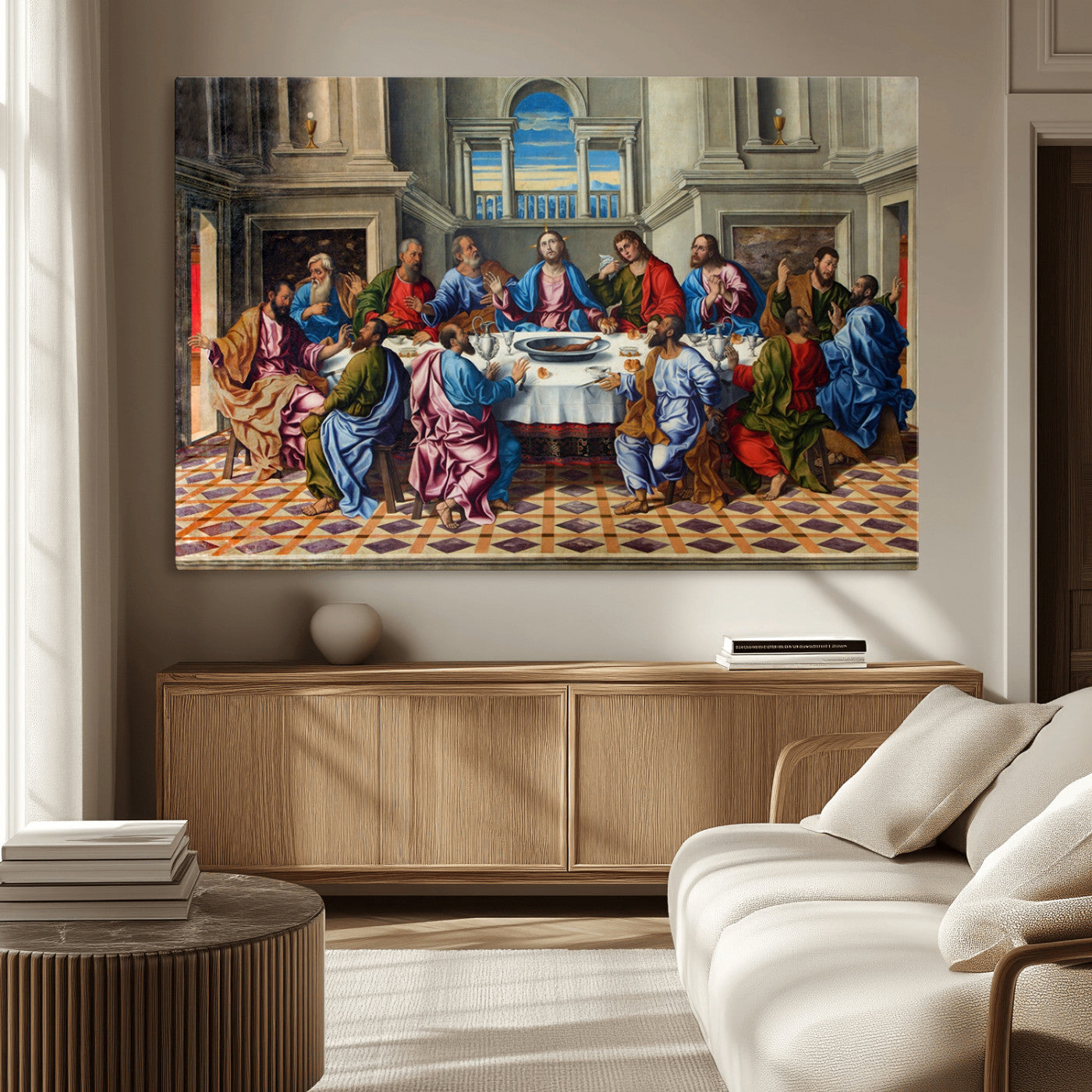 MGV-CV-36X24 - The Last Supper Multi Panel Canvas Wall Art