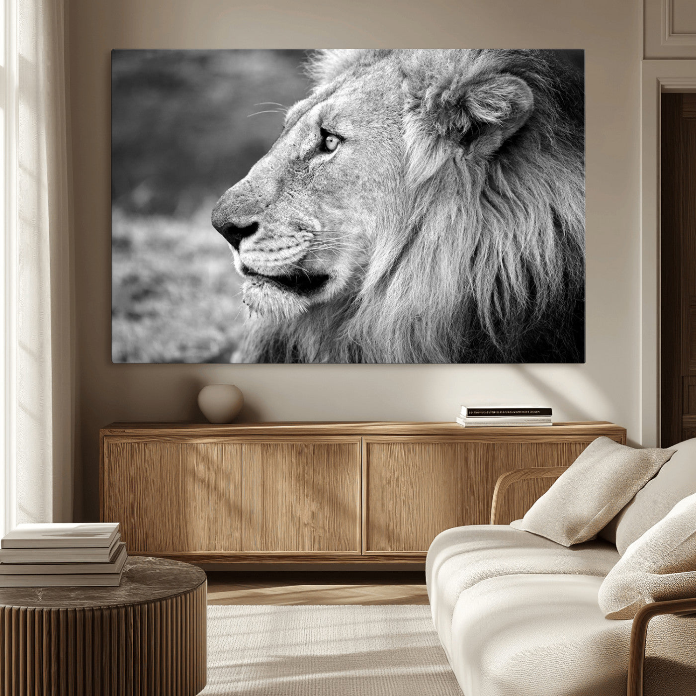 MGV-CV-36X24 - African Lion Wall Art Canvas Print