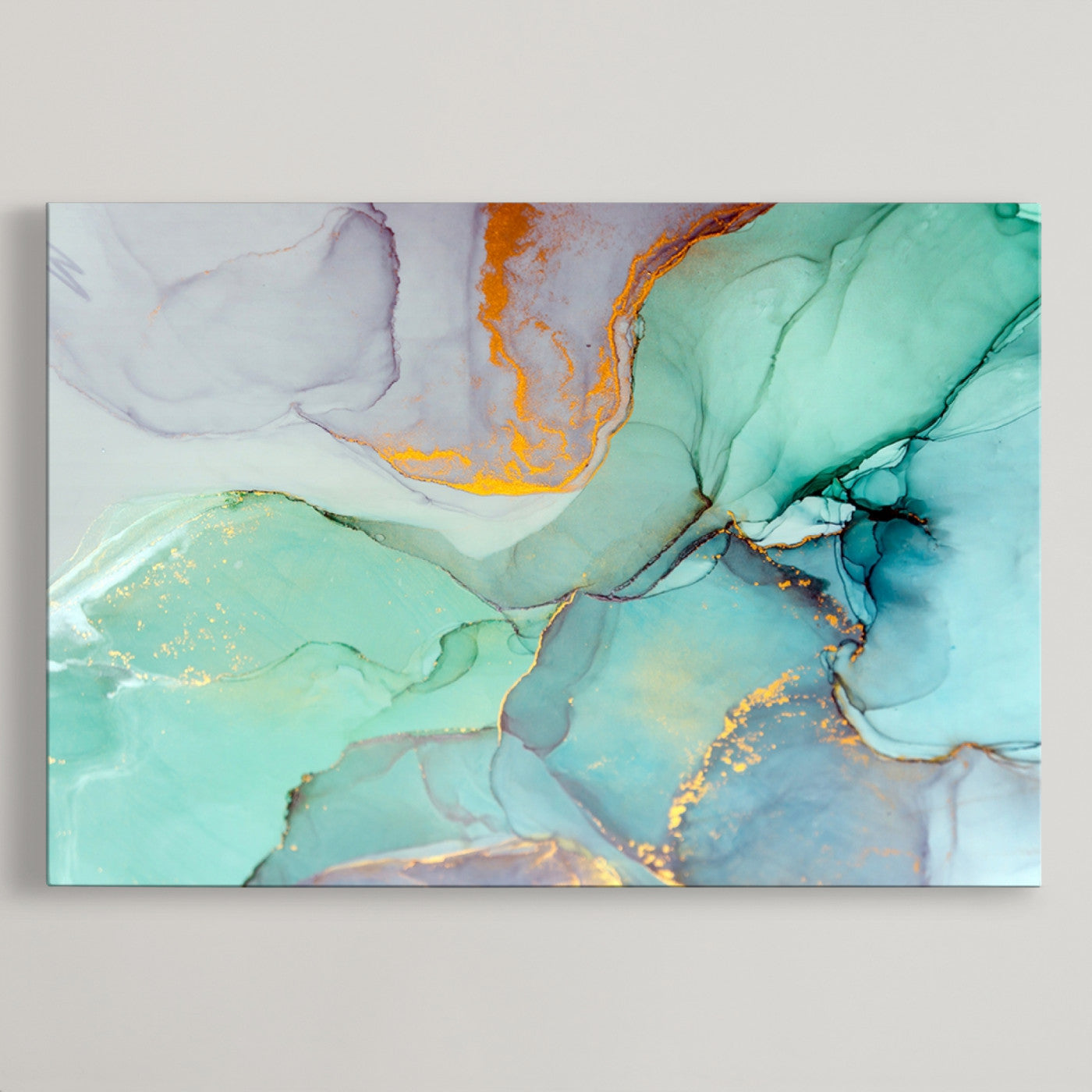 36934-MGV-CV-36X24-Colorful Marble Fluid Effect Canvas Wall Art Print