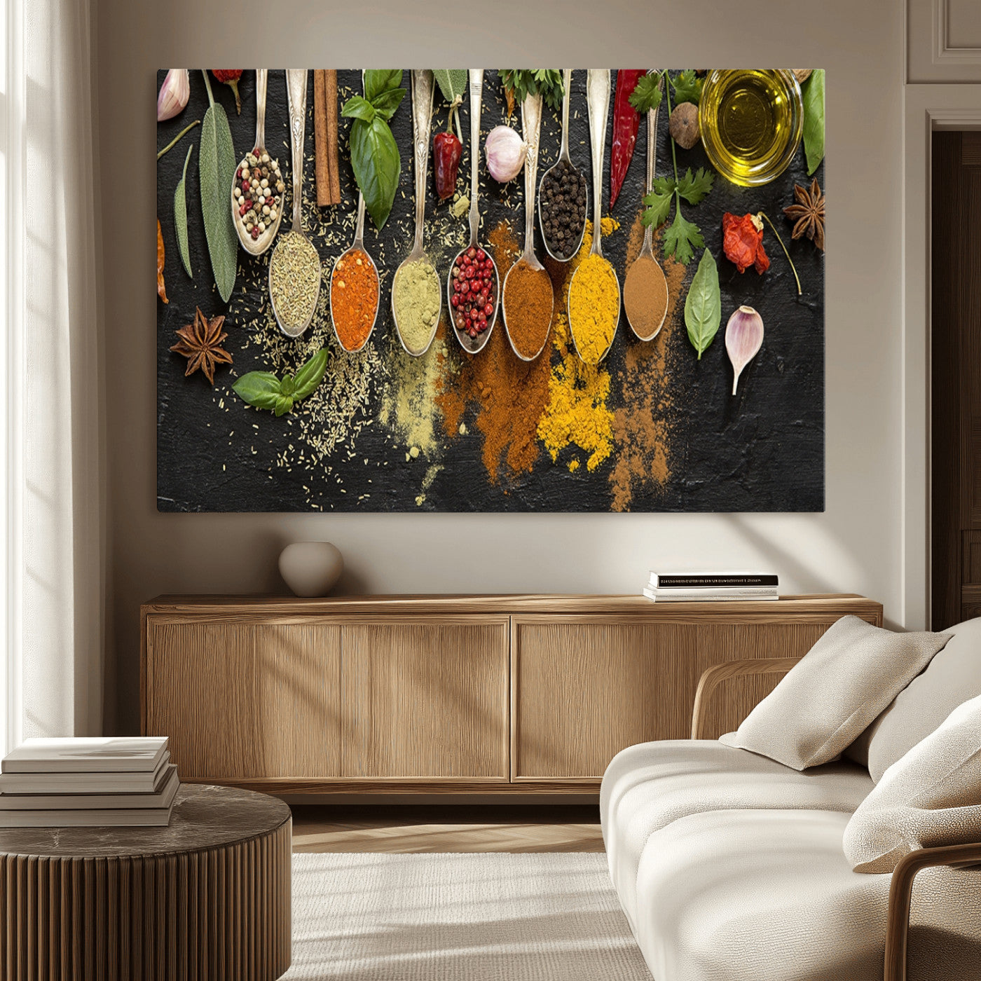 MGV-CV-36X24 - Kitchen Spice Wall Art Canvas Print