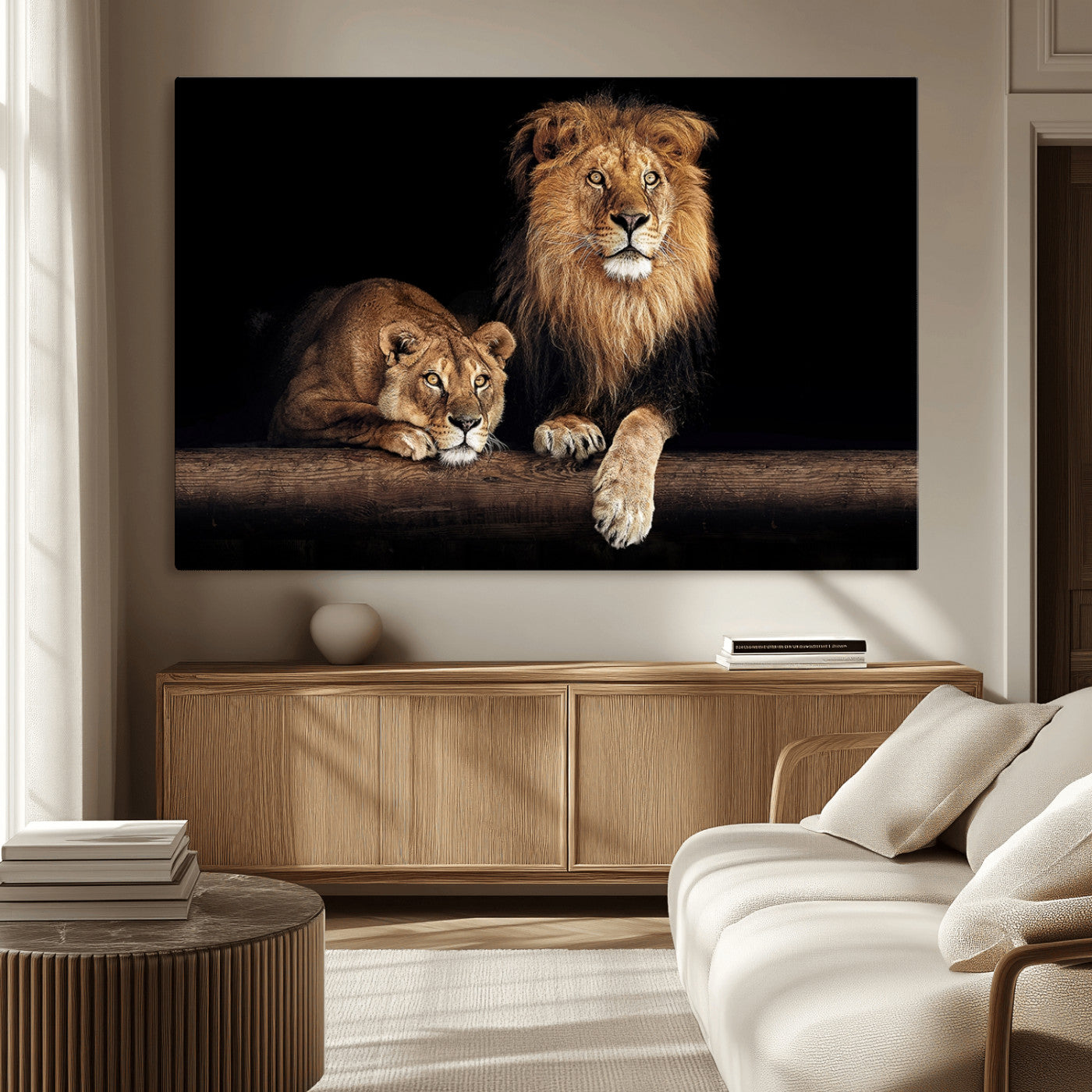 MGV-CV-36X24 - Lion Canvas Wall Art Animal Print