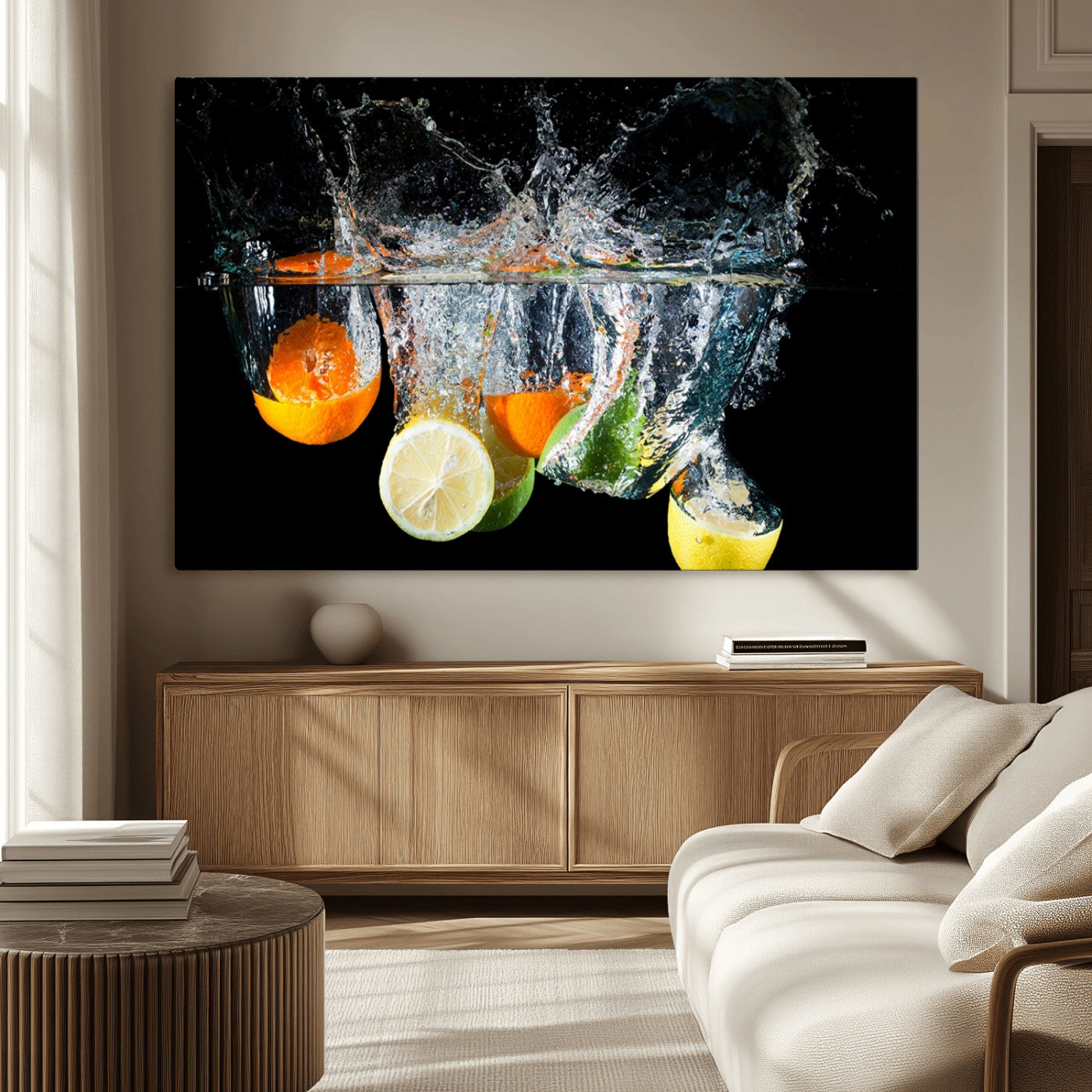 MGV-CV-36X24 - Kitchen Wall Art, Kitchen Fruits Art Canvas Print