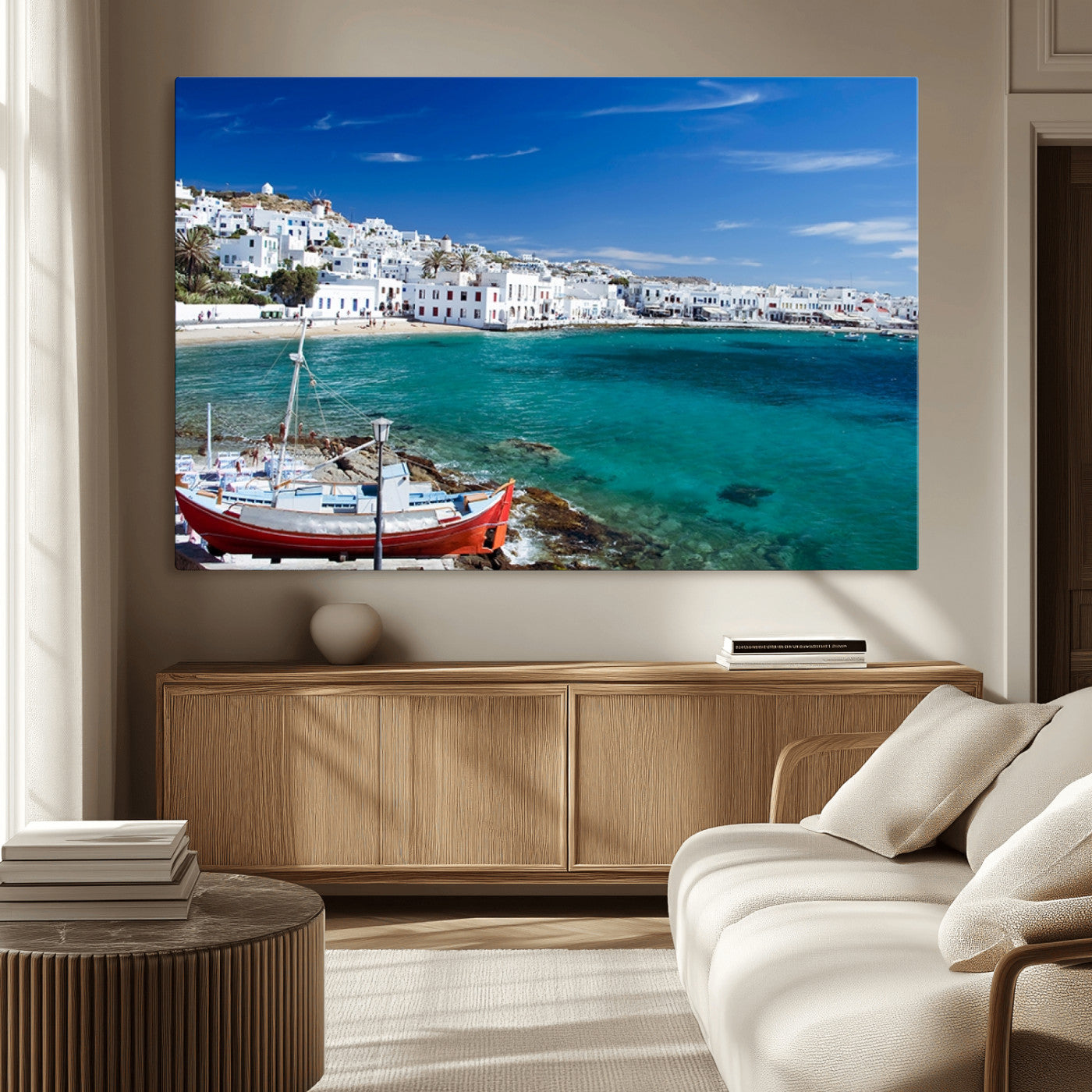 MGV-CV-36X24 - Santorini Wall Art Canvas Print