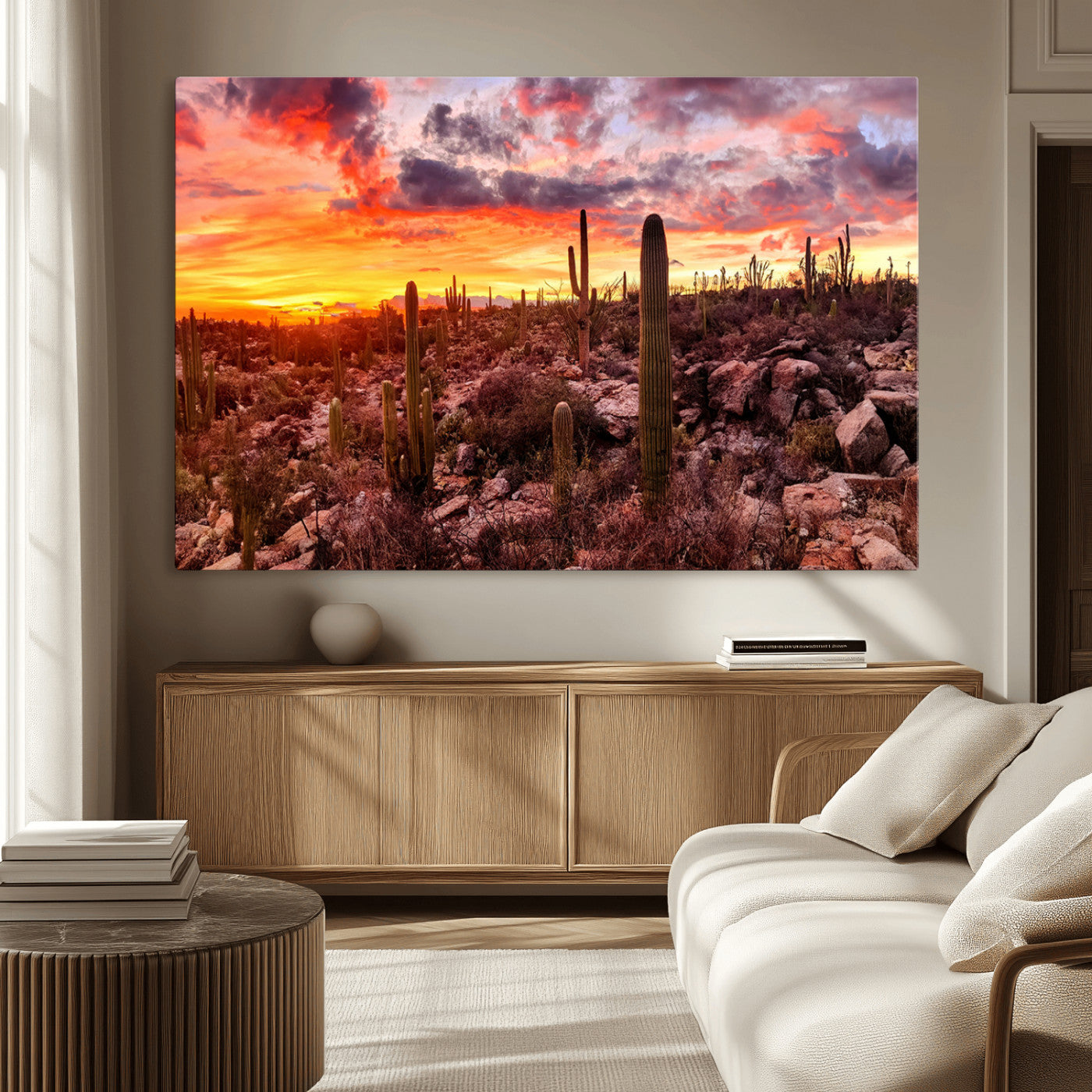 MGV-CV-36X24 - Arizona Desert Print, Western Cowboy Wall Art Print