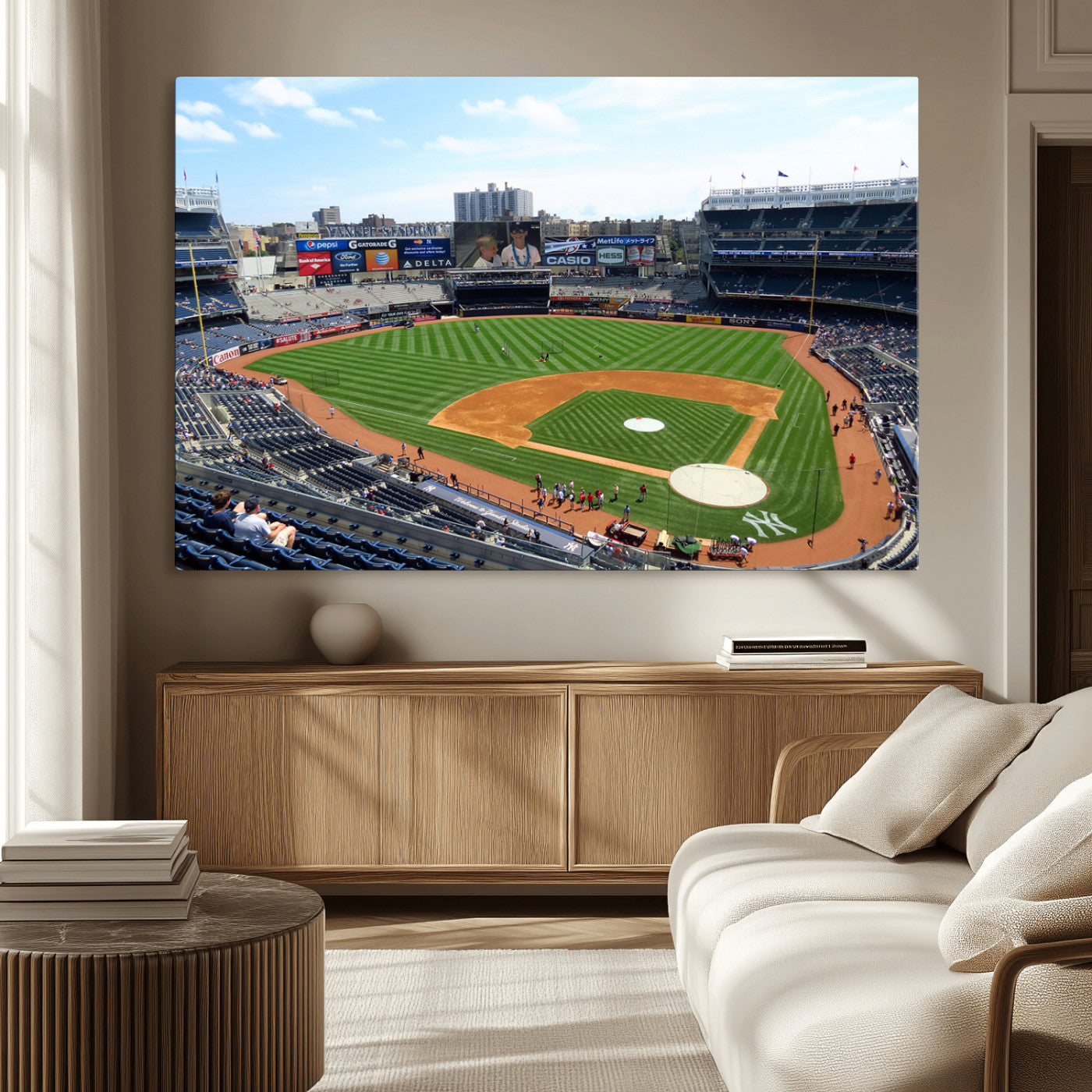 MGV-CV-36X24 - Buffalo Bills Stadium Wall Art - Buffalo Bills Decor- NFL Fans Gift, Perfect Sports Decor for Living