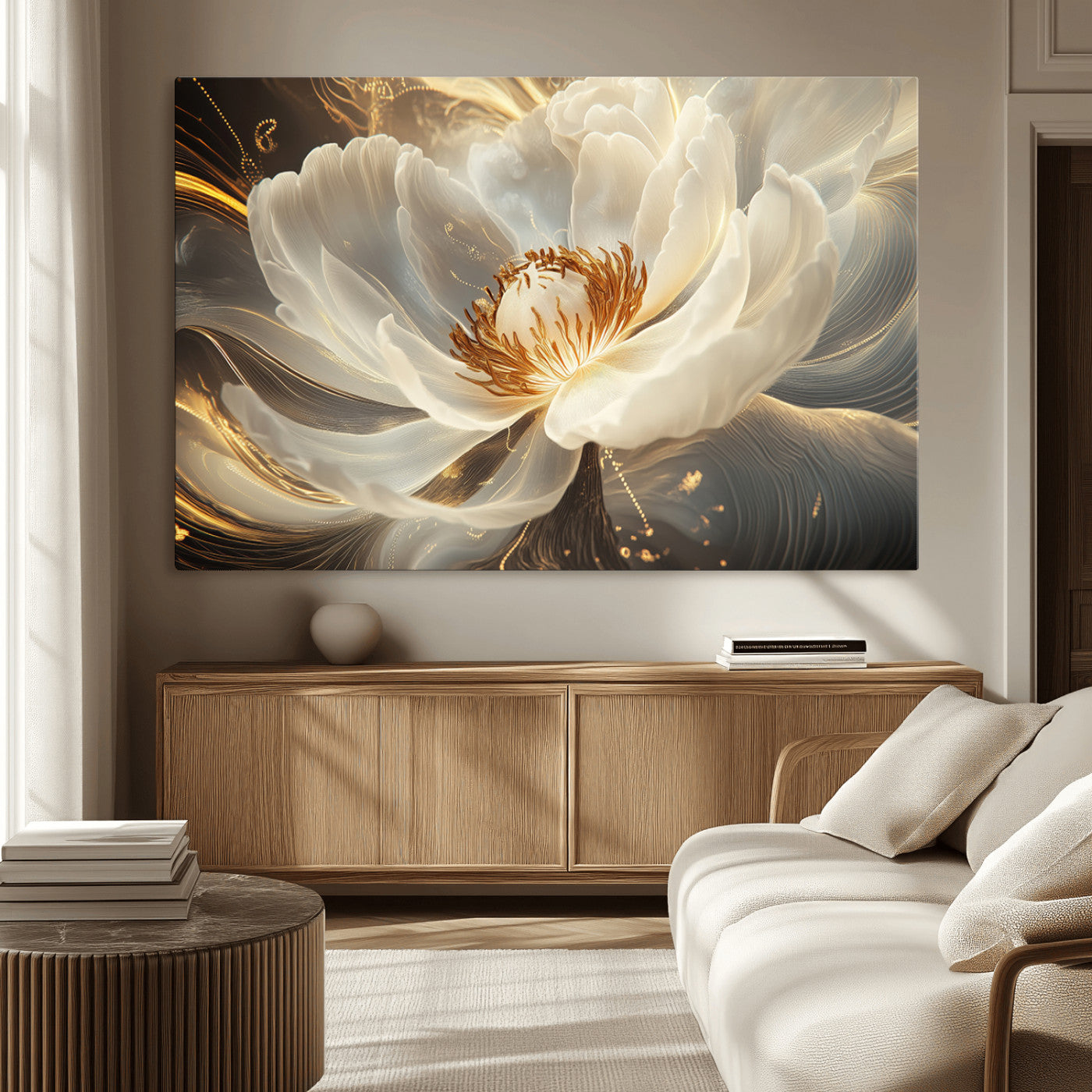 MGV-CV-36X24 - Abstract Floral Wall Art Canvas Print