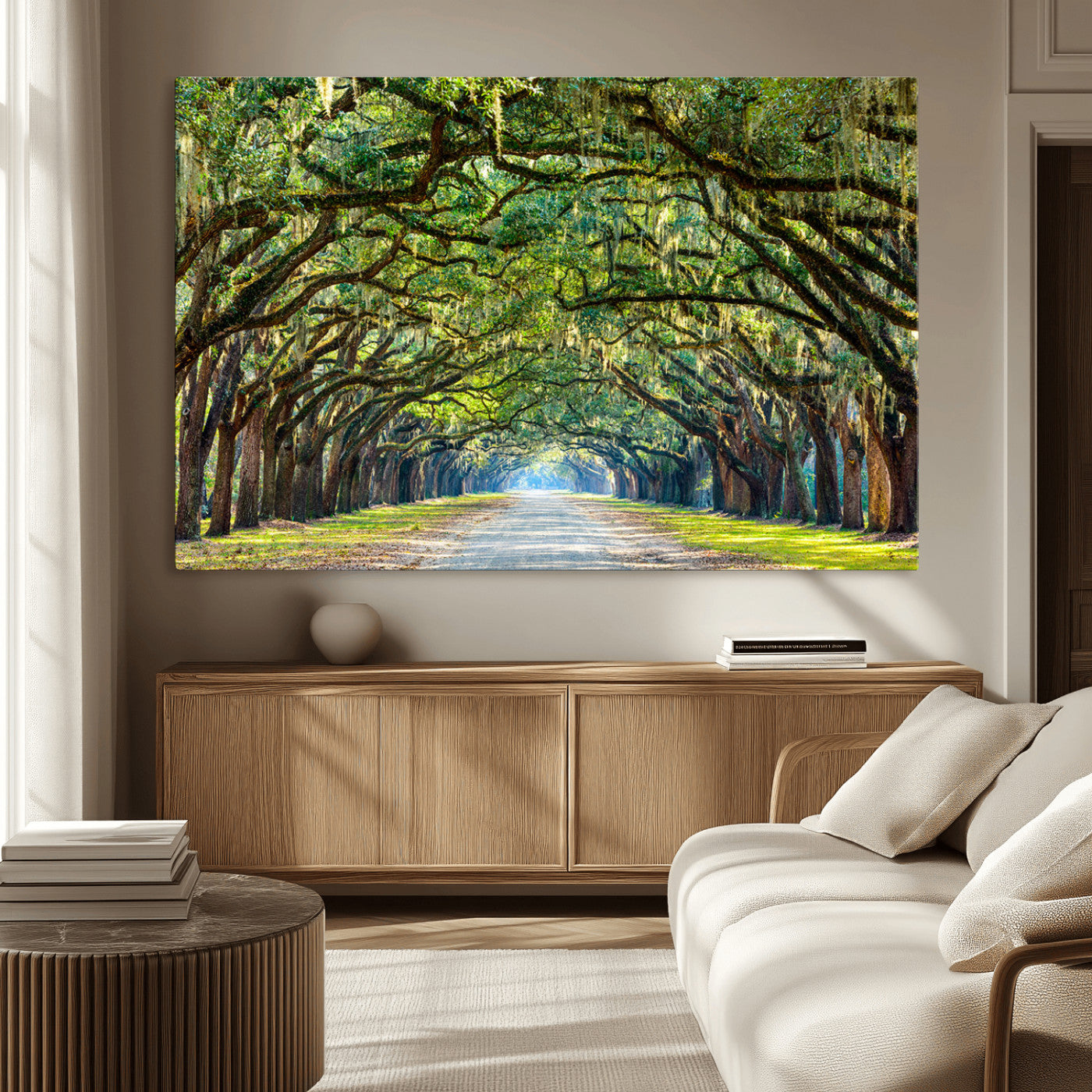 45881-MGV-CV-36X24-Wormsloe State Plantation Driveway Wall Art Canvas Print
