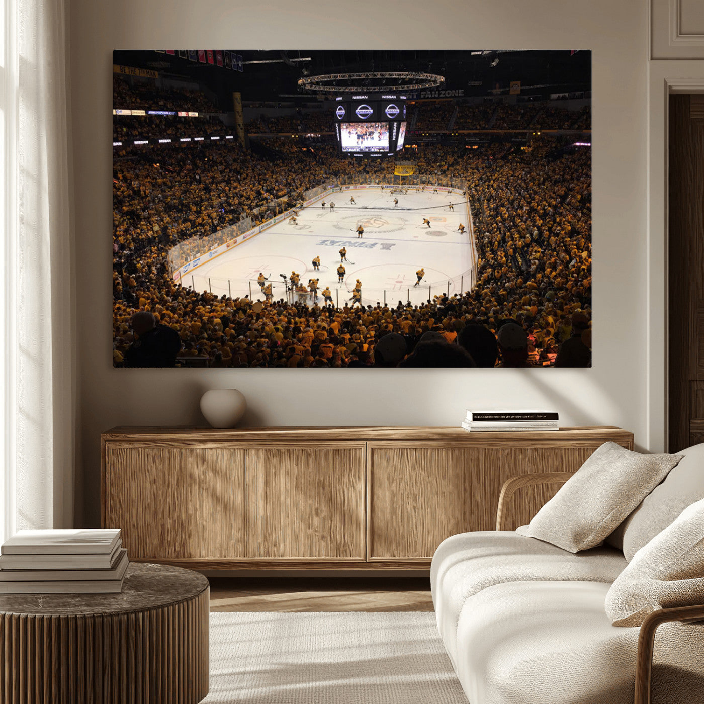 MGV-CV-36X24 - Bridgestone Arena - Nashville Predators Hockey Team Print - Nashville Wall Art Canvas Print