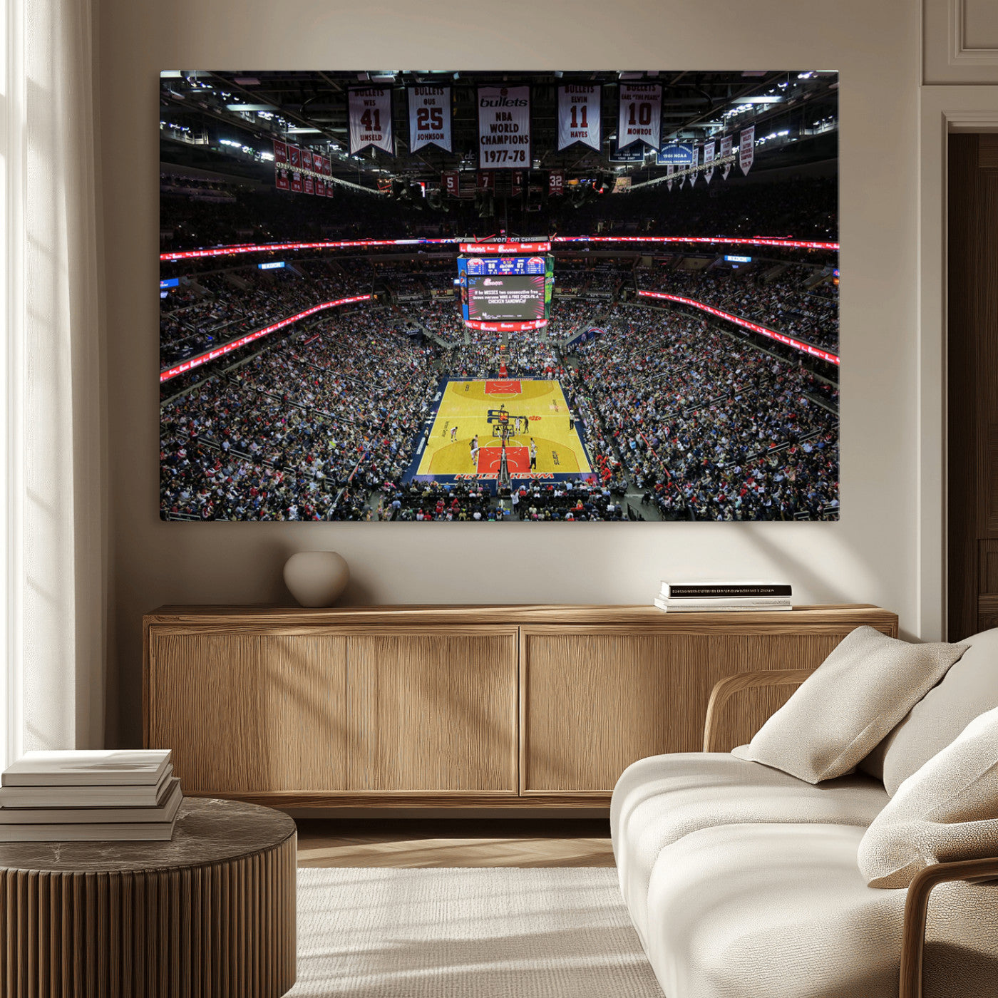 MGV-CV-36X24 - Capital One Arena Stadium Wall Art | Canvas Print | Ready to Hang | Washington D.C. Sports Decor
