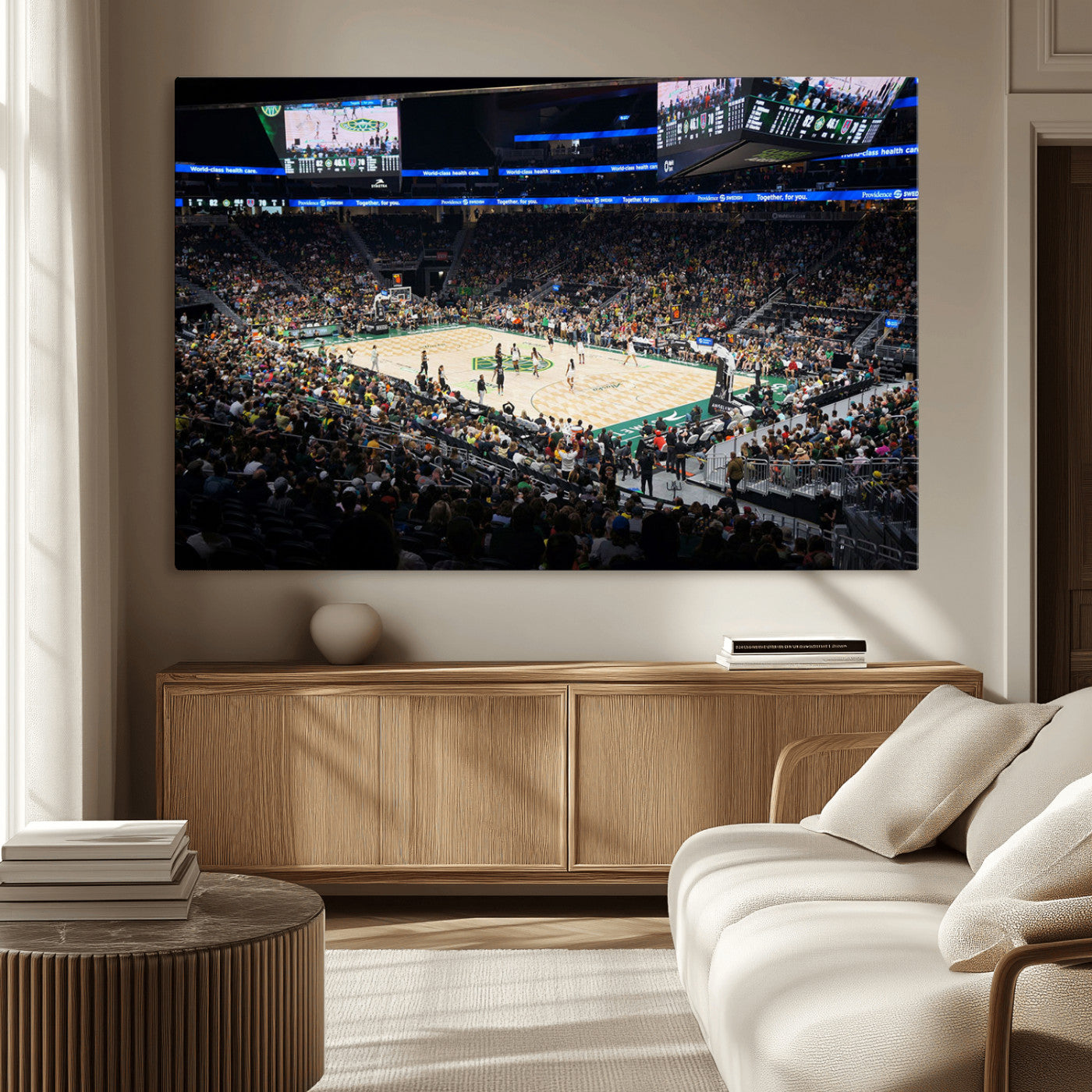MGV-CV-36X24 - Climate Pledge Arena | Washington Seattle Kraken Hockey Stadium Wall Art | Canvas Print | Ready to
