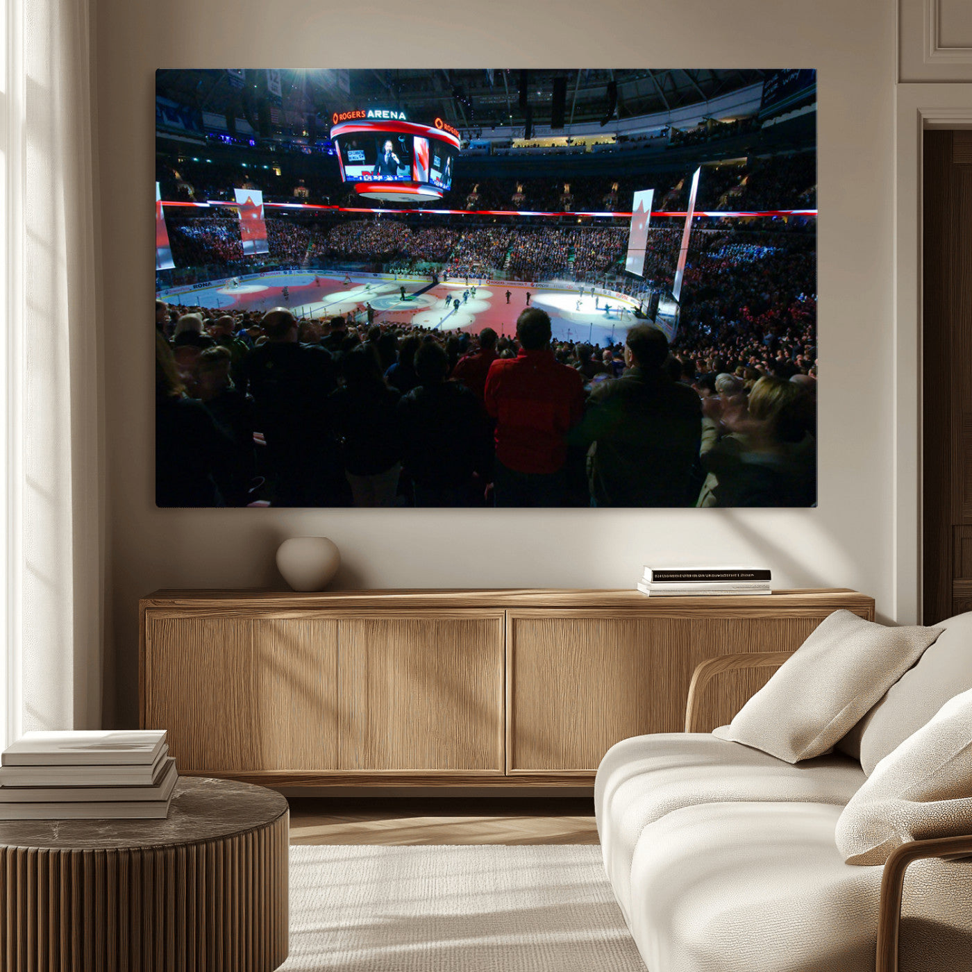 MGV-CV-36X24 - Rogers Arena Vancouver Canucks Ice Hockey Stadium Wall Art, Vancouver Canucks Ice Hockey Print