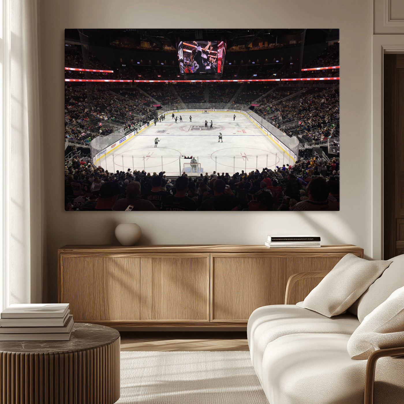 MGV-CV-36X24 - T Mobile Arena Paradise Nevada Vegas Golden Knights Ice Hockey Stadium Canvas Print Wall Art
