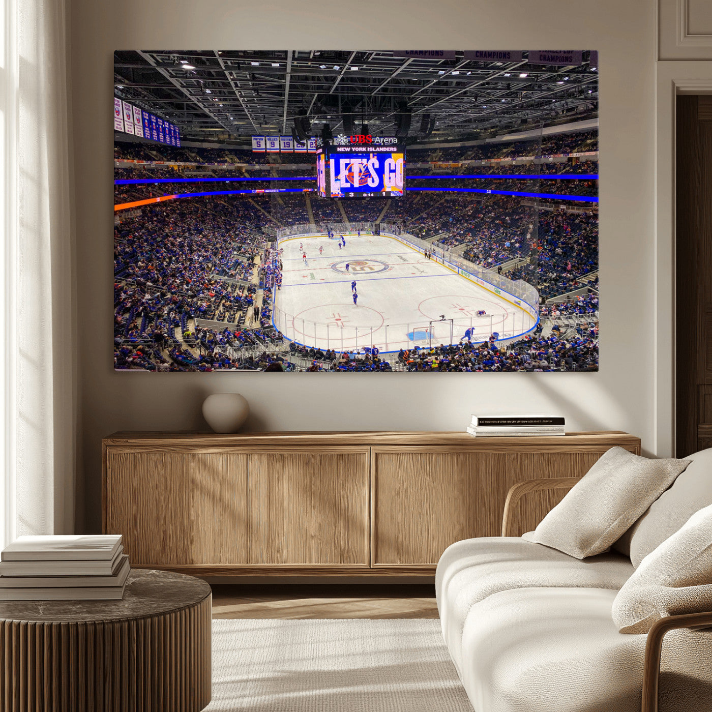 MGV-CV-36X24 - UBS Arena Elmont New York Islanders Ice Hockey Wall Art, UBS Arena Elmont Wall Art Canvas Print