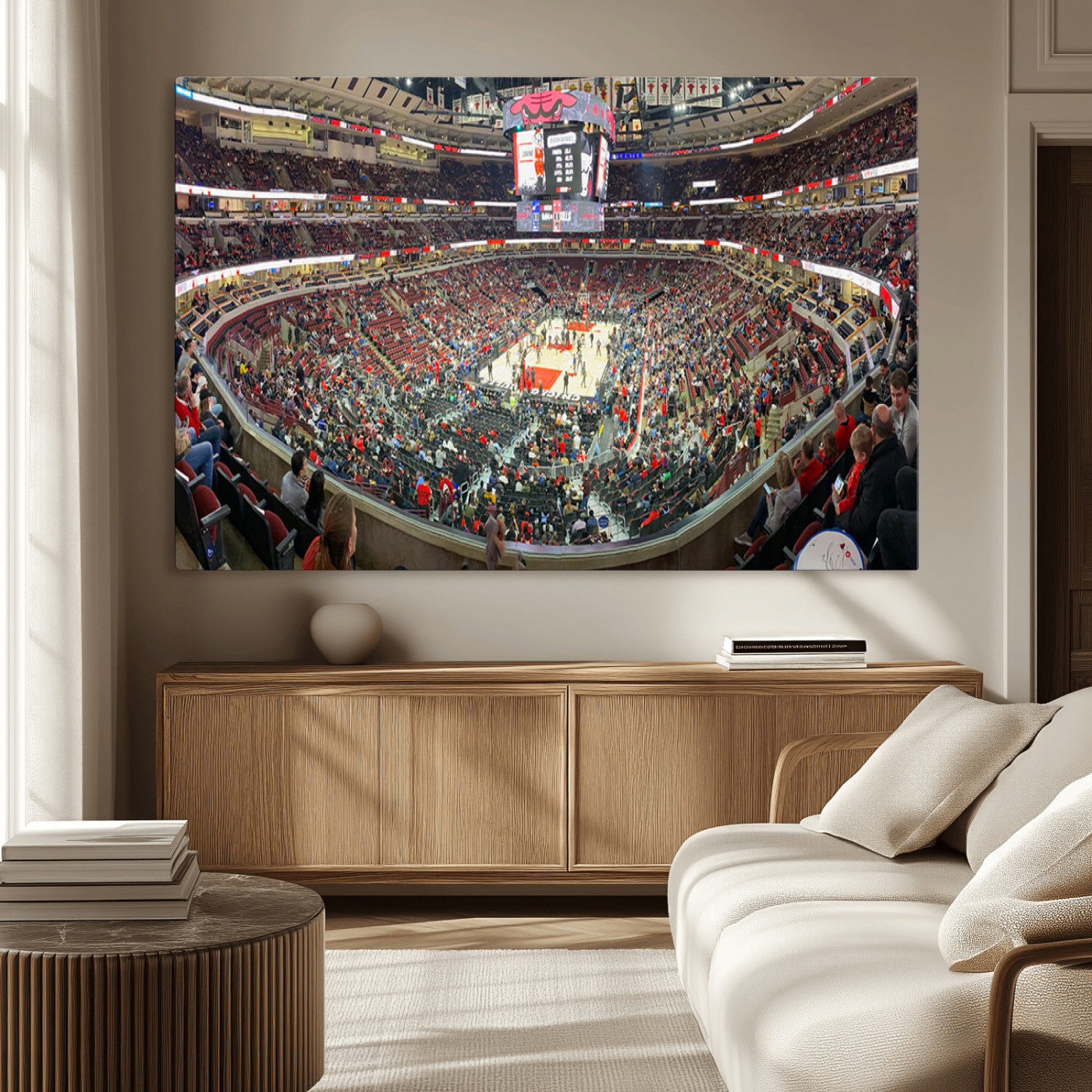 MGV-CV-36X24 - United Center Chicago Bulls Stadium Wall Art Canvas Print
