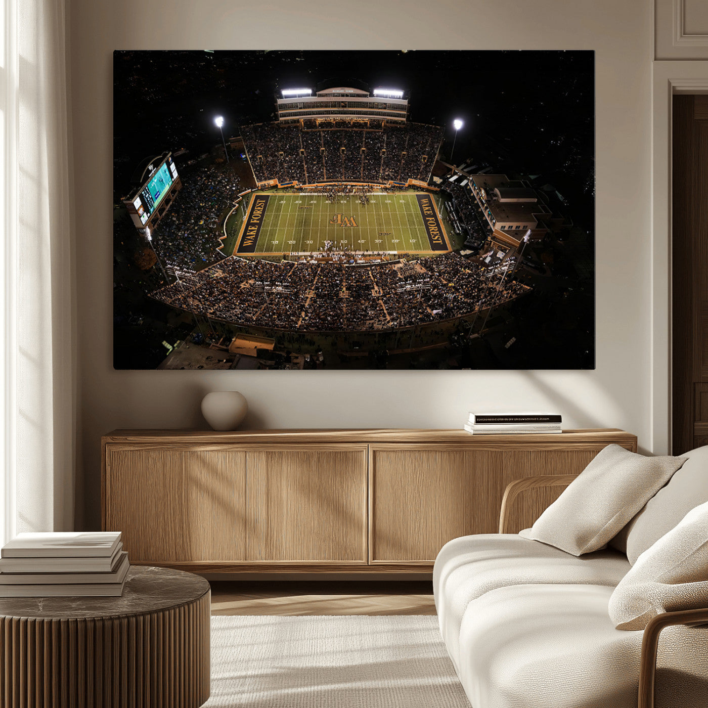 -Wake Forest University Demon Deacons Canvas Printi, Football Team Print - Winston-Salem Allegacy