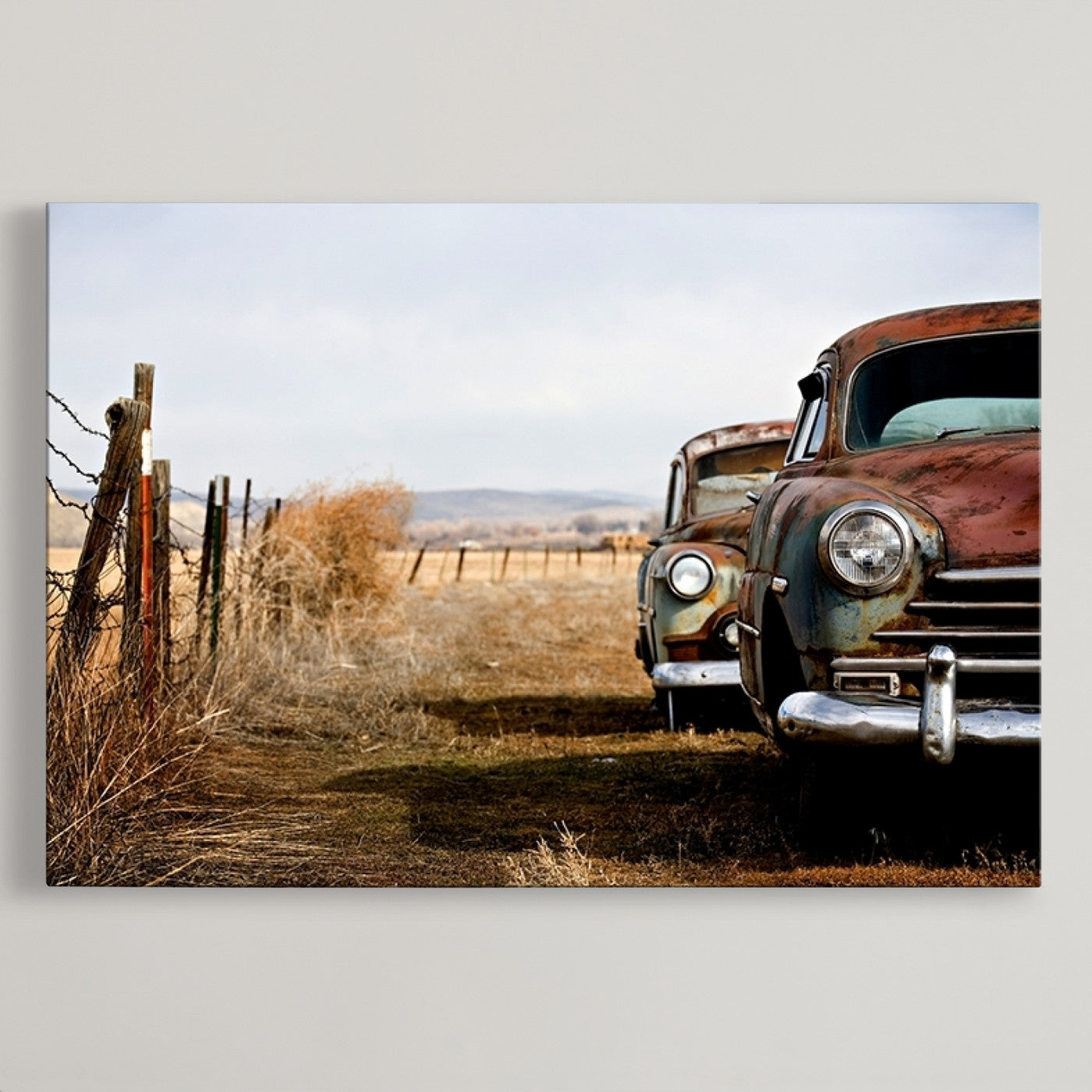 33308-MGV-CV-36X24-Classic Cars Vintage Wall Art Canvas Print