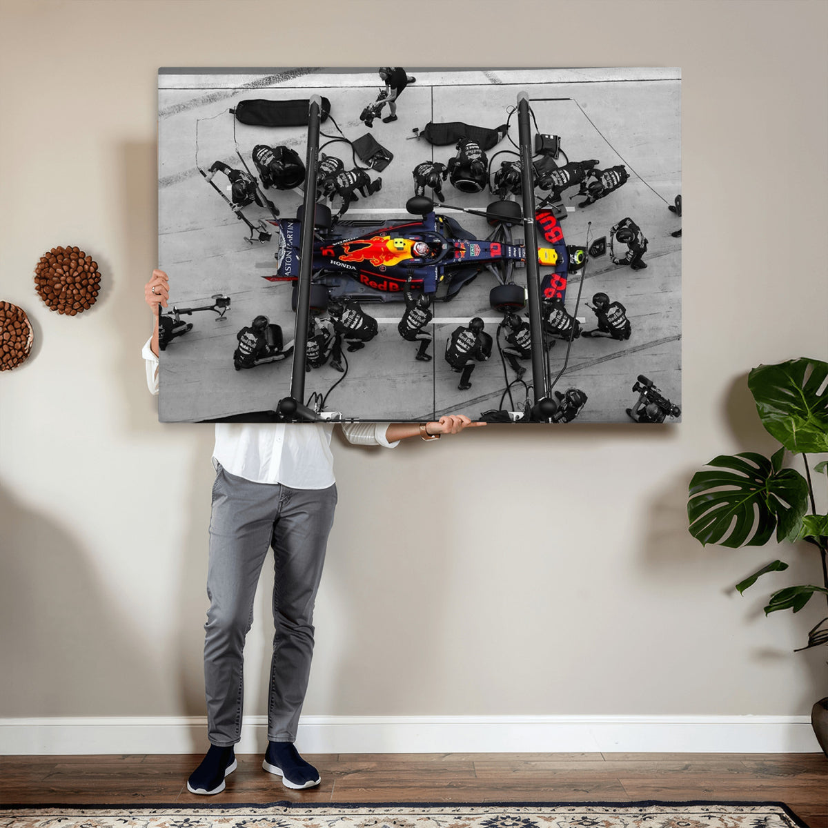 RedBull-MGV-CV-36X24 - Red Bull Formula 1 Canvas Wall Art Print