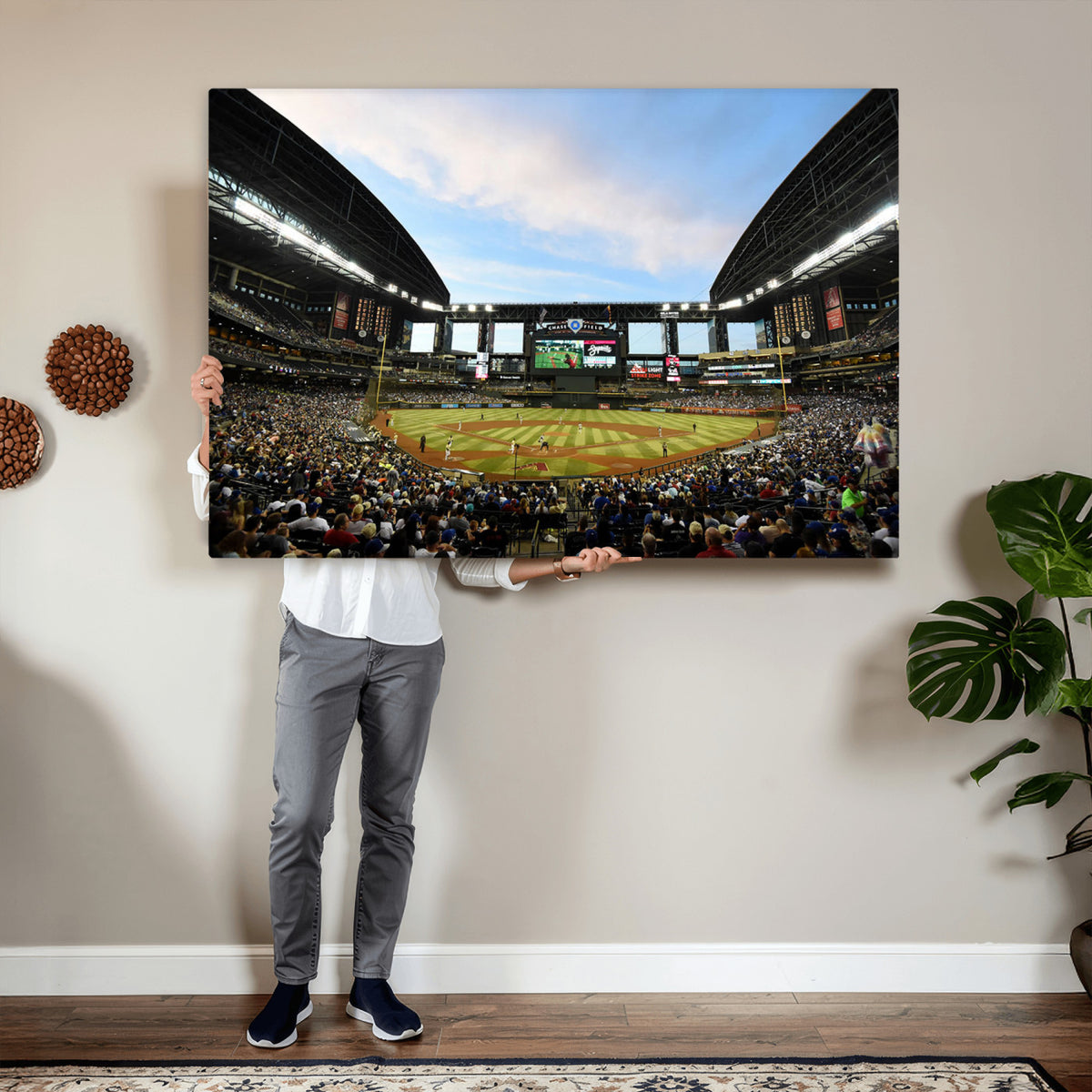 92672-MGV-CV-36X24 - Arizona Diamondbacks Team Print - Phoenix Chase Field