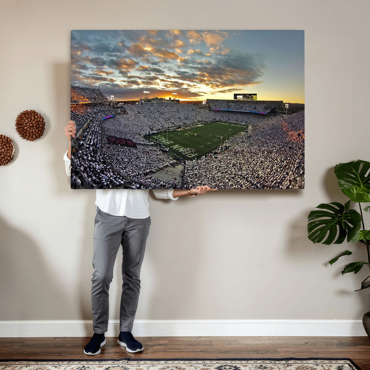 38807-MGV-CV-36X24 - Beaver Stadium Wall Art, Penn State Stadium Wall Art | Penn State Nittany Lions Football