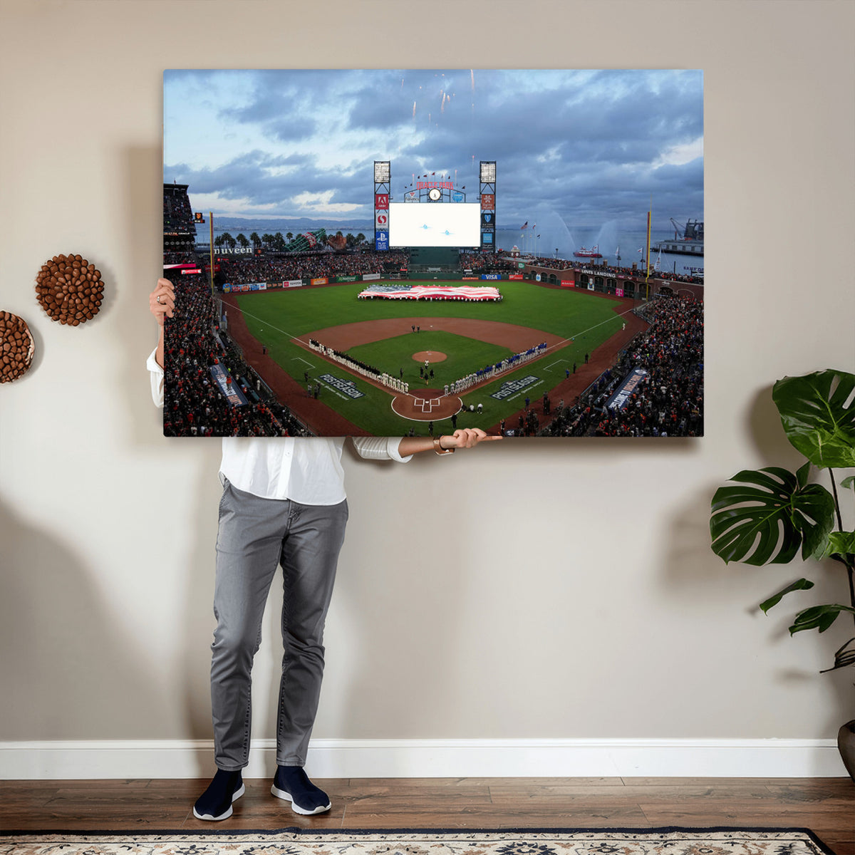 44631-MGV-CV-36X24 - Oracle Park San Francisco Giants Wall Art | Oracle Park Stadium Canvas Print
